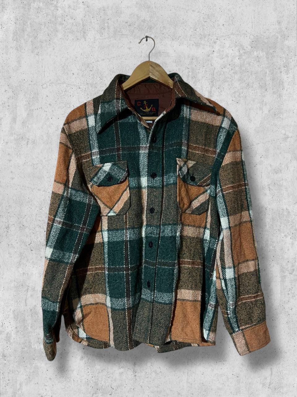 Vintage CPO Made in Taiwan 1970s heritage flannel wool shirt vintage Size US M / EU 48-50 / 2 - 1 Thumbnail