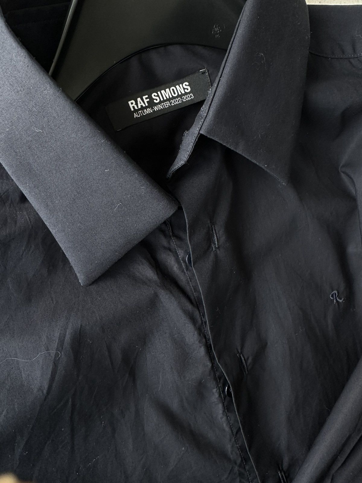 image of Raf Simons Poplin Shirt in Blue, Men's (Size Small)