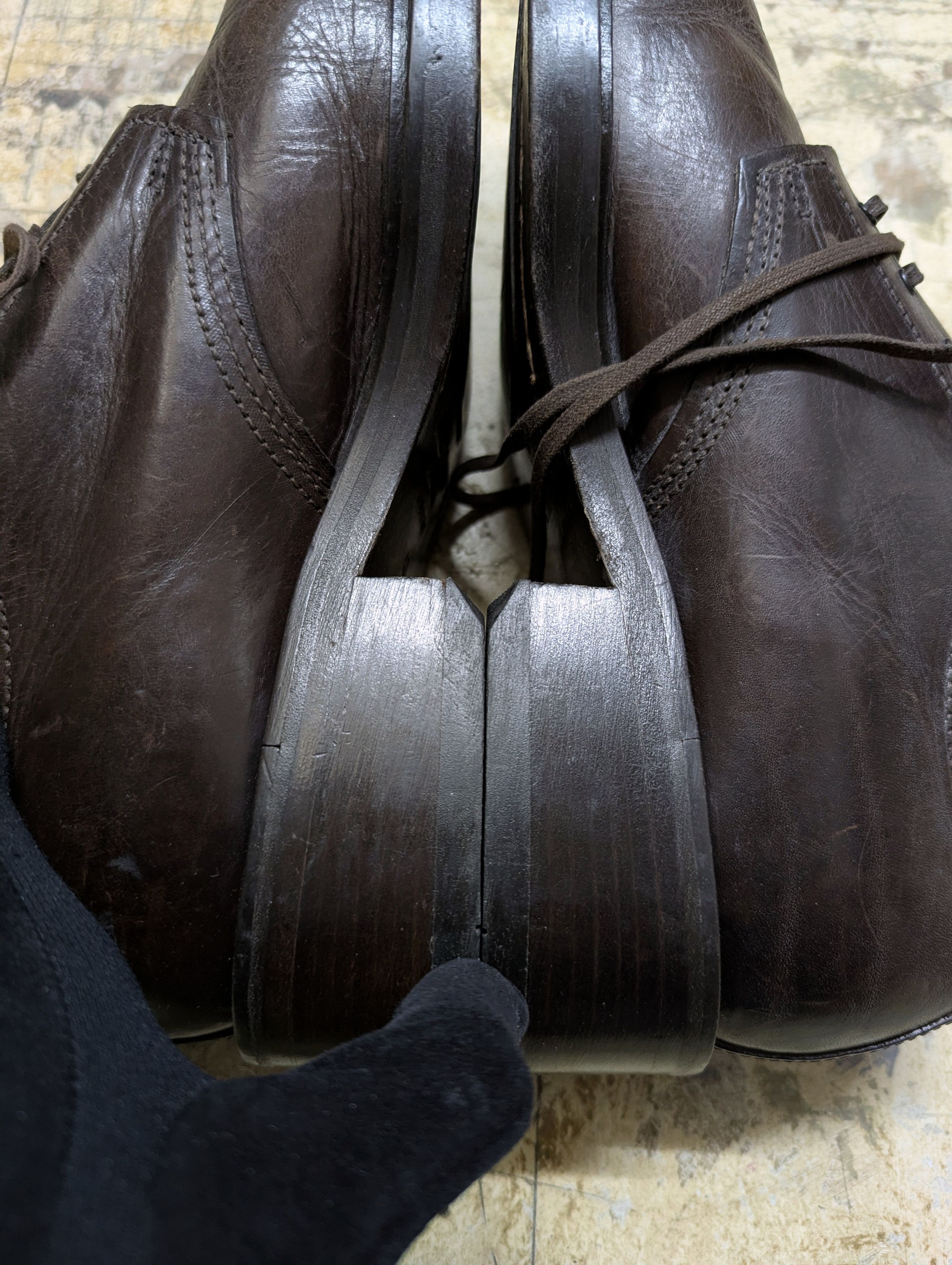 20471120 Rare! 00s Aketohn Heavy Square Toe Chunky Derby Size US 9 / EU 42 - 9 Thumbnail