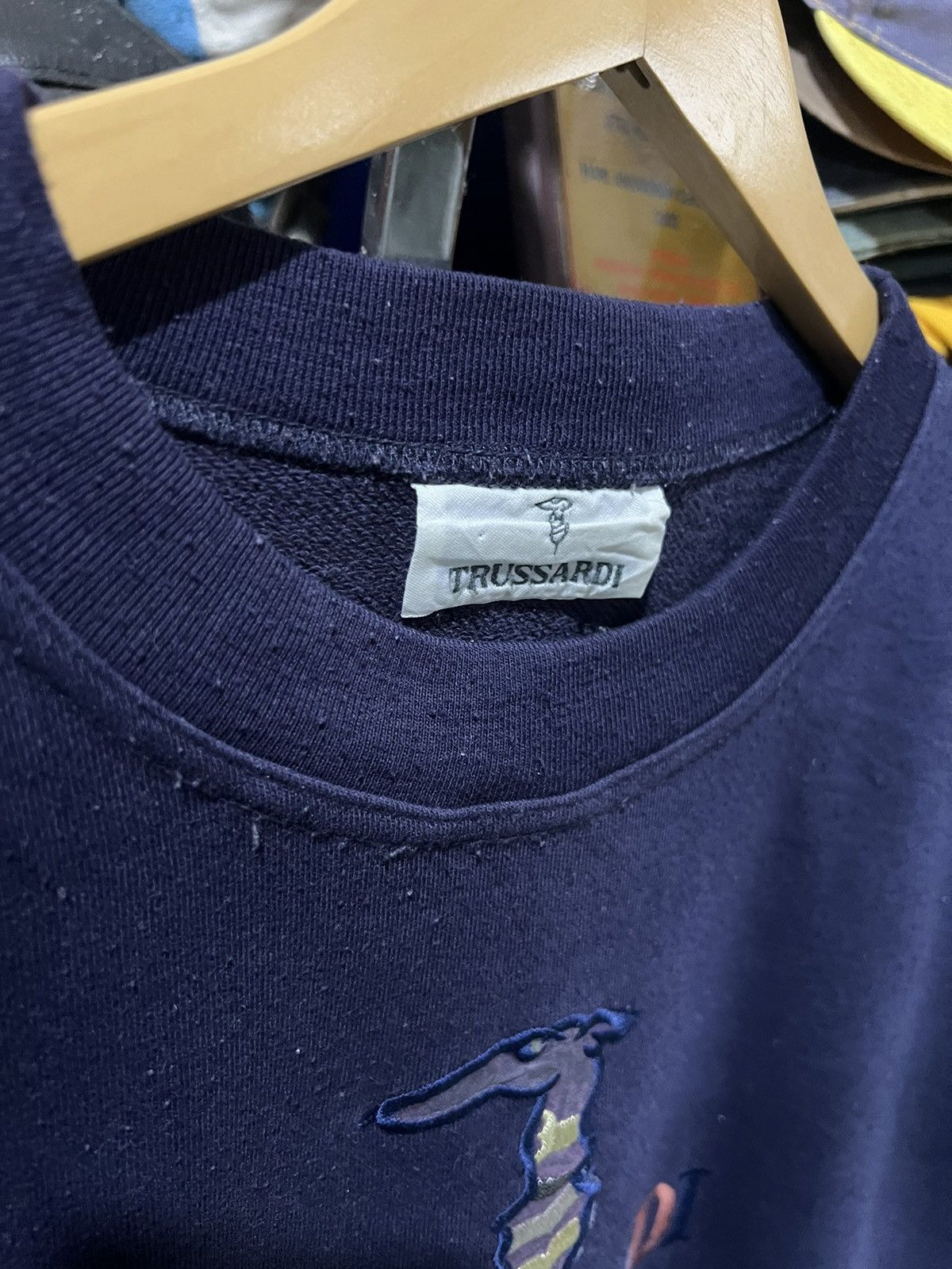 Trussardi 🔥Vintage Trussardi Big Logo Crewneck Sweatshirt Size US M / EU 48-50 / 2 - 10 Thumbnail