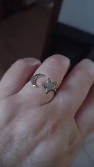 Jewelry Fukuoka x Kamon Moon Star Adjustable Ring Size ONE SIZE - 1 Thumbnail
