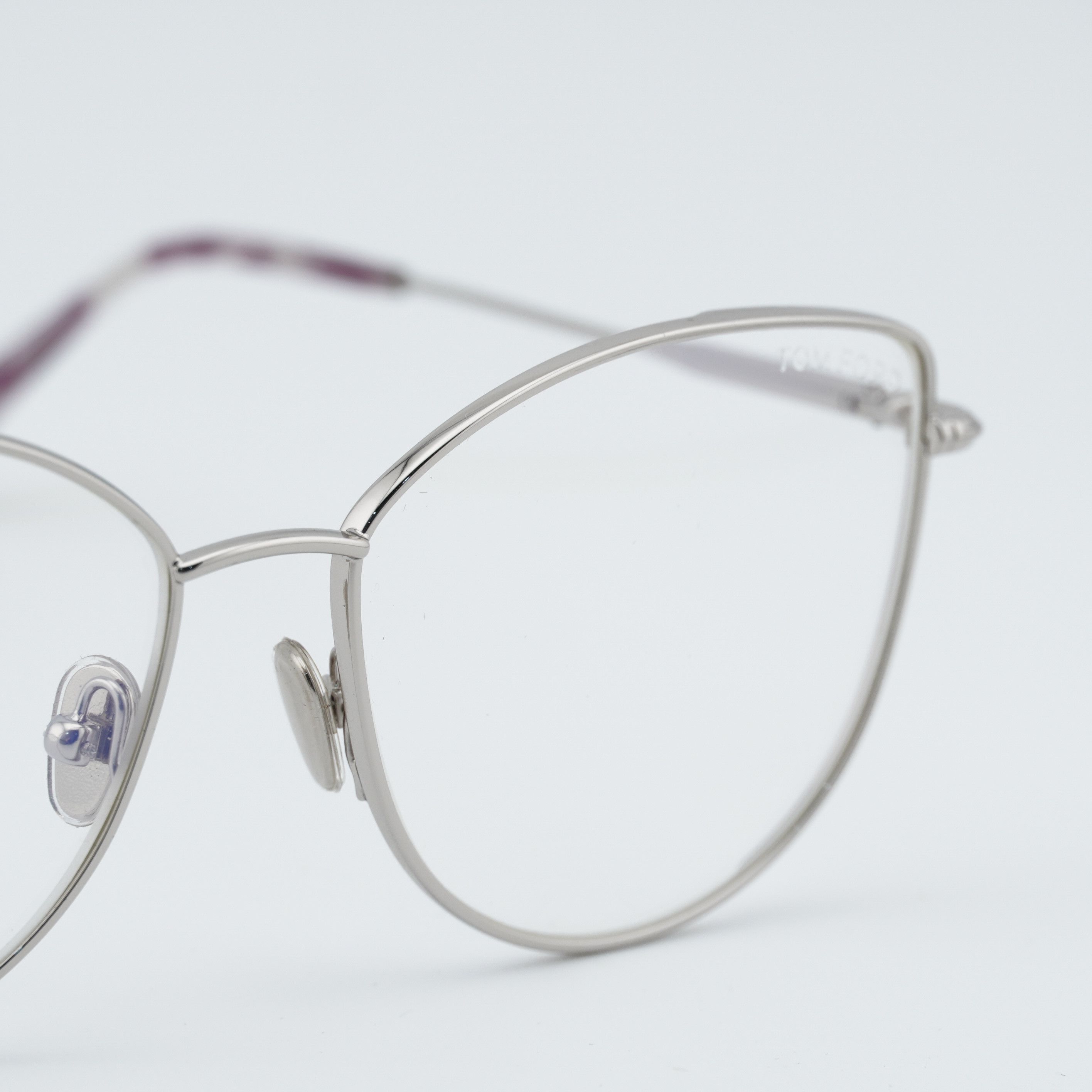 Tom Ford Tom Ford TF5667-B 016 Eyeglasses Palladium 55mm Cat Eye Fram Size ONE SIZE - 8 Thumbnail