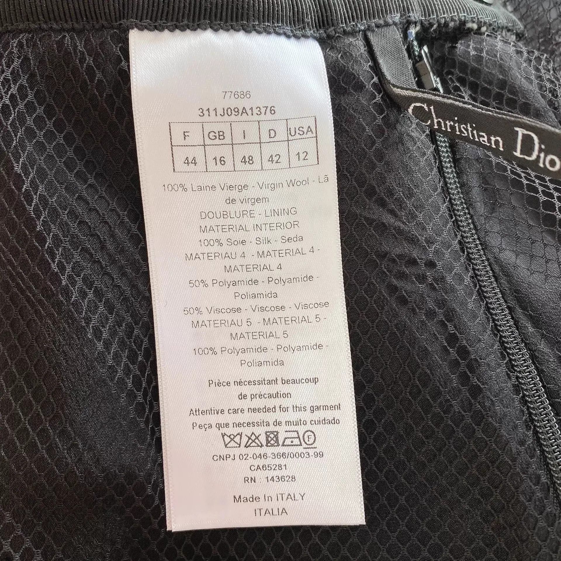 Dior Dior lace check skirt 44 Size 32" / US 10 / IT 46 - 7 Thumbnail