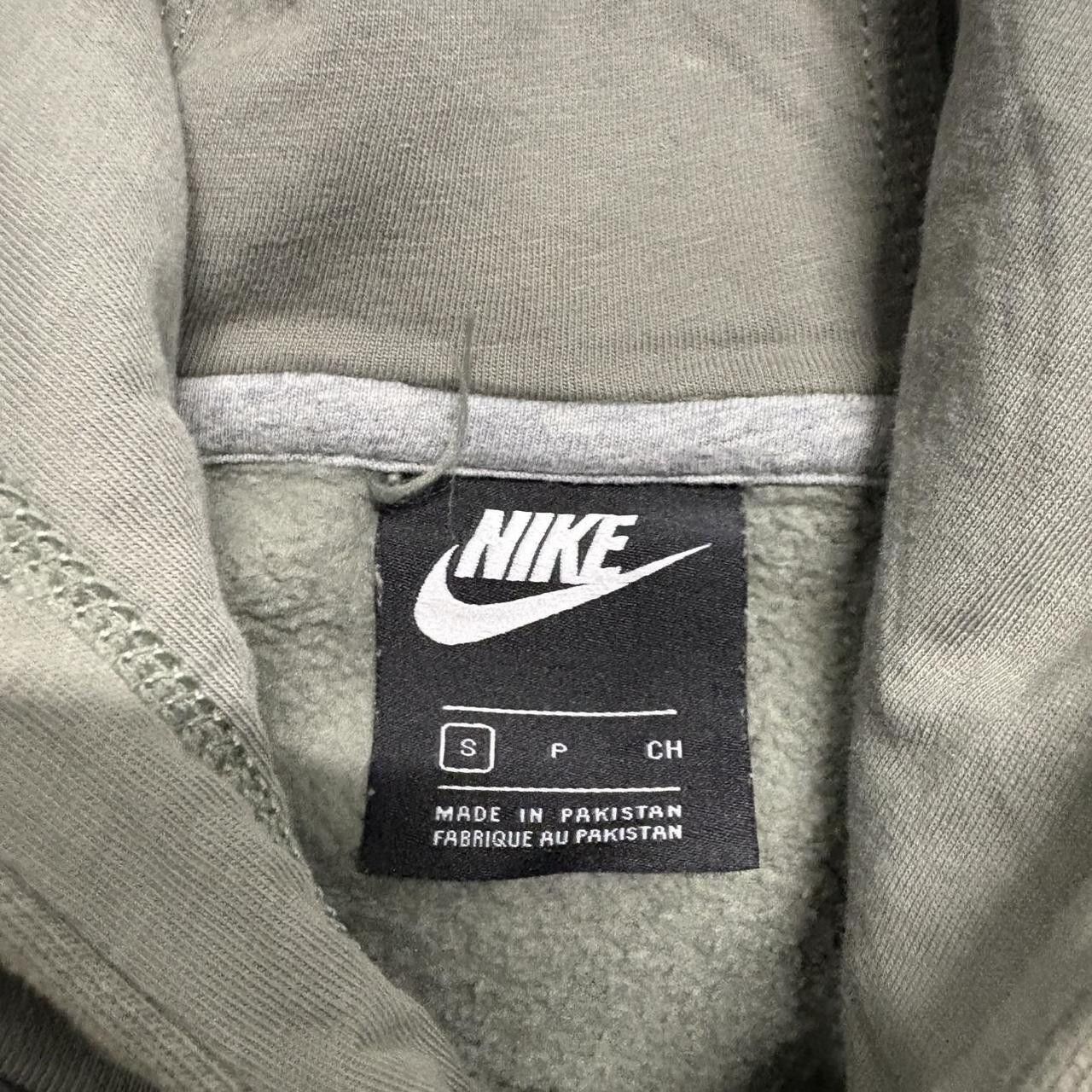 Nike Crazy Vintage Y2K/2000s Nike Grey White Swoosh Hoodie! Size US S / EU 44-46 / 1 - 4 Thumbnail