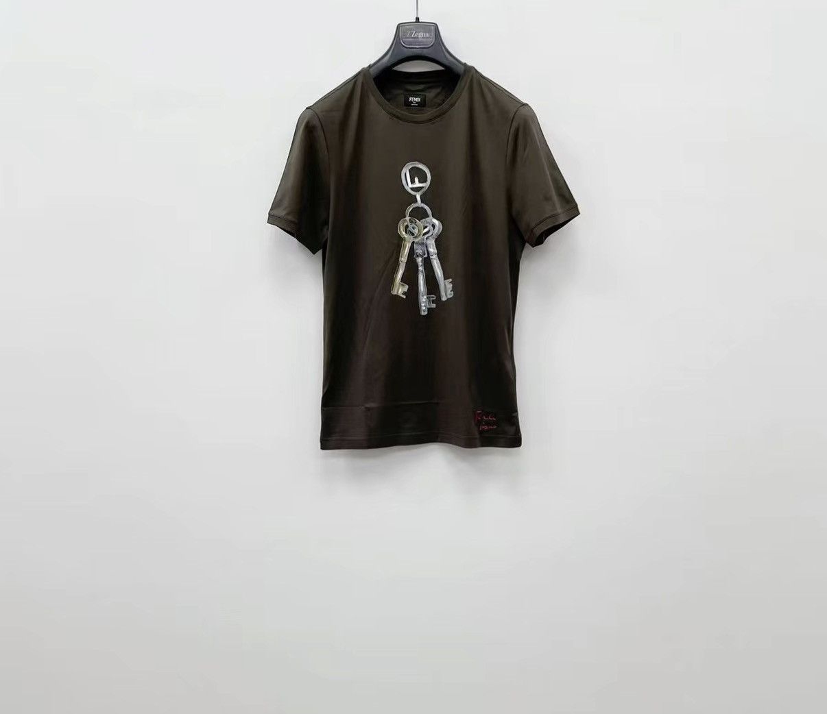 Fendi FENDI 100% Cotton Short Sleeve T-shirt J30 Size US L / EU 52-54 / 3 - 1 Thumbnail