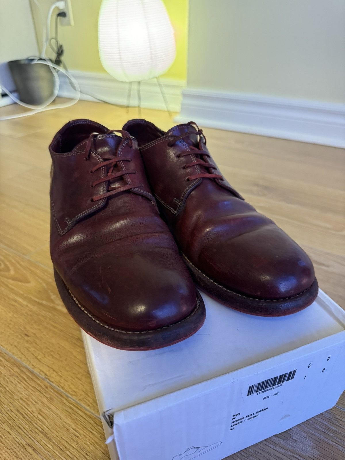 Carol Christian Poell Goodyear Red Derby Object Dyed Lined Rubber