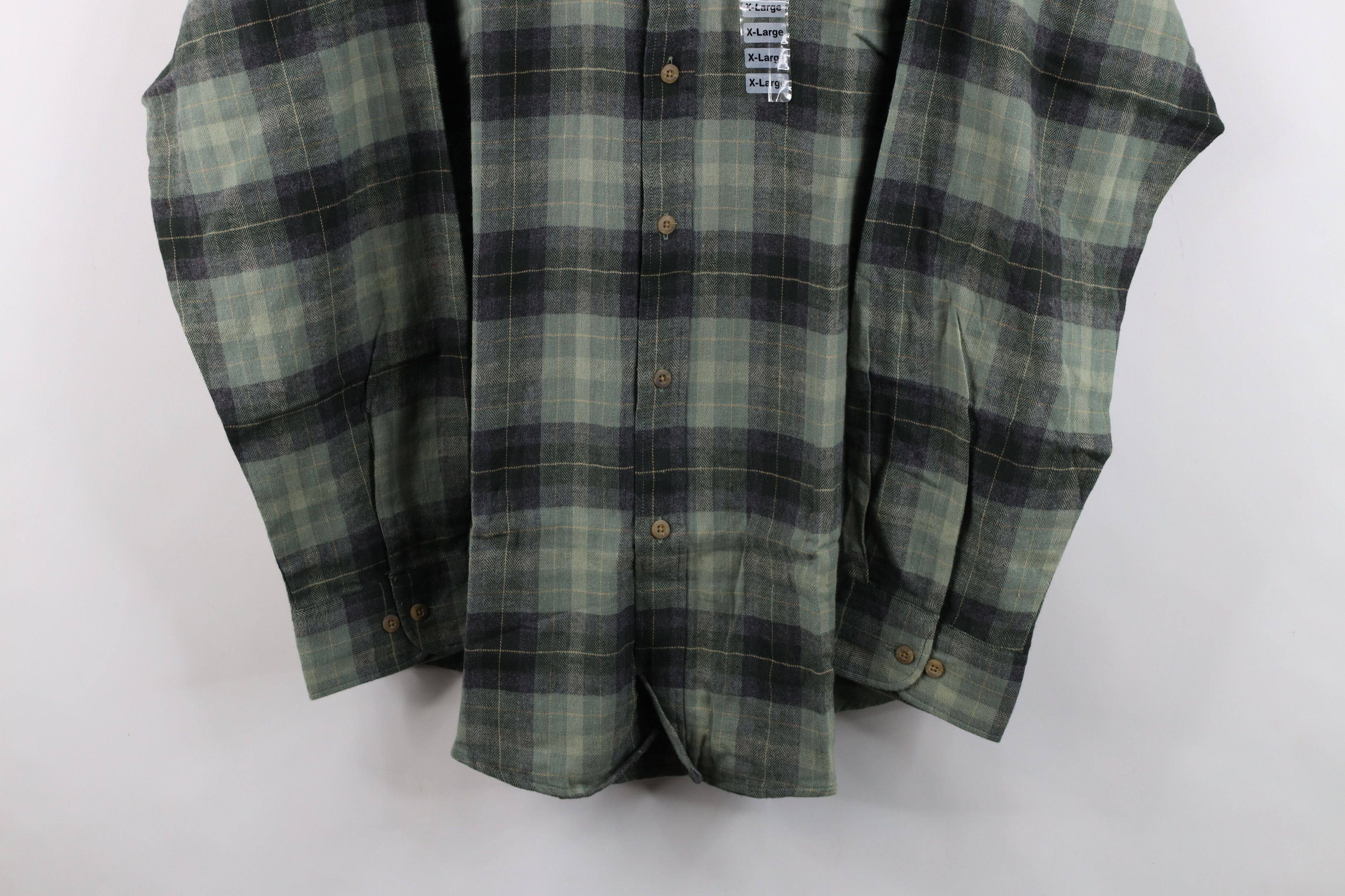 Vintage Deadstock Vintage Streetwear Plaid Flannel Button Down Shirt Size US XL / EU 56 / 4 - 3 Thumbnail