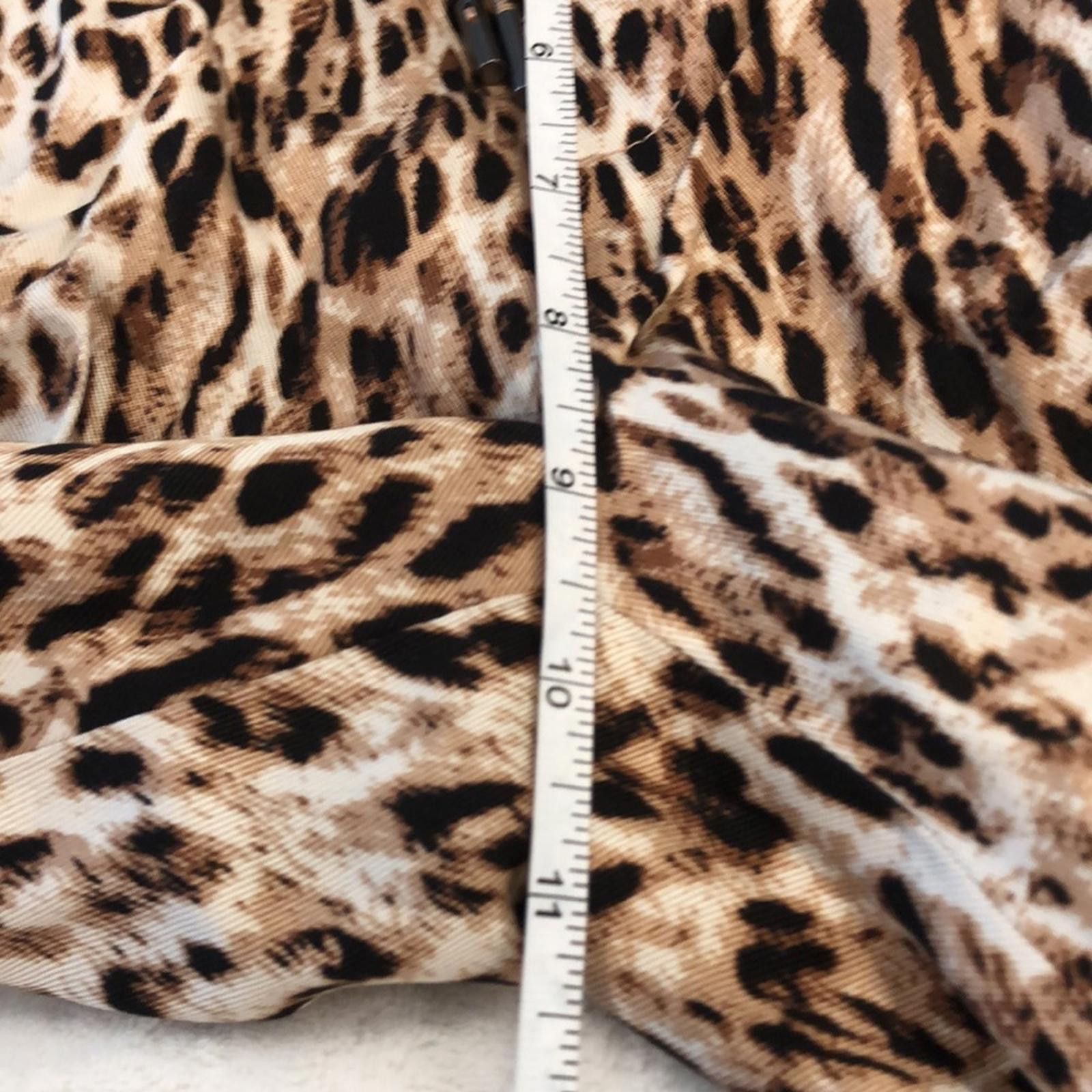 Banana Republic Banana Republic leopard print pants black & tan SZ XS Size 26" / US 2 / IT 38 - 12 Thumbnail