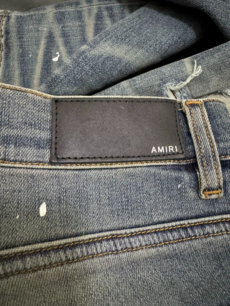 Amiri Amiri 18FW Medal Patchwork Ink Blue Denim Size US 31 - 5 Thumbnail