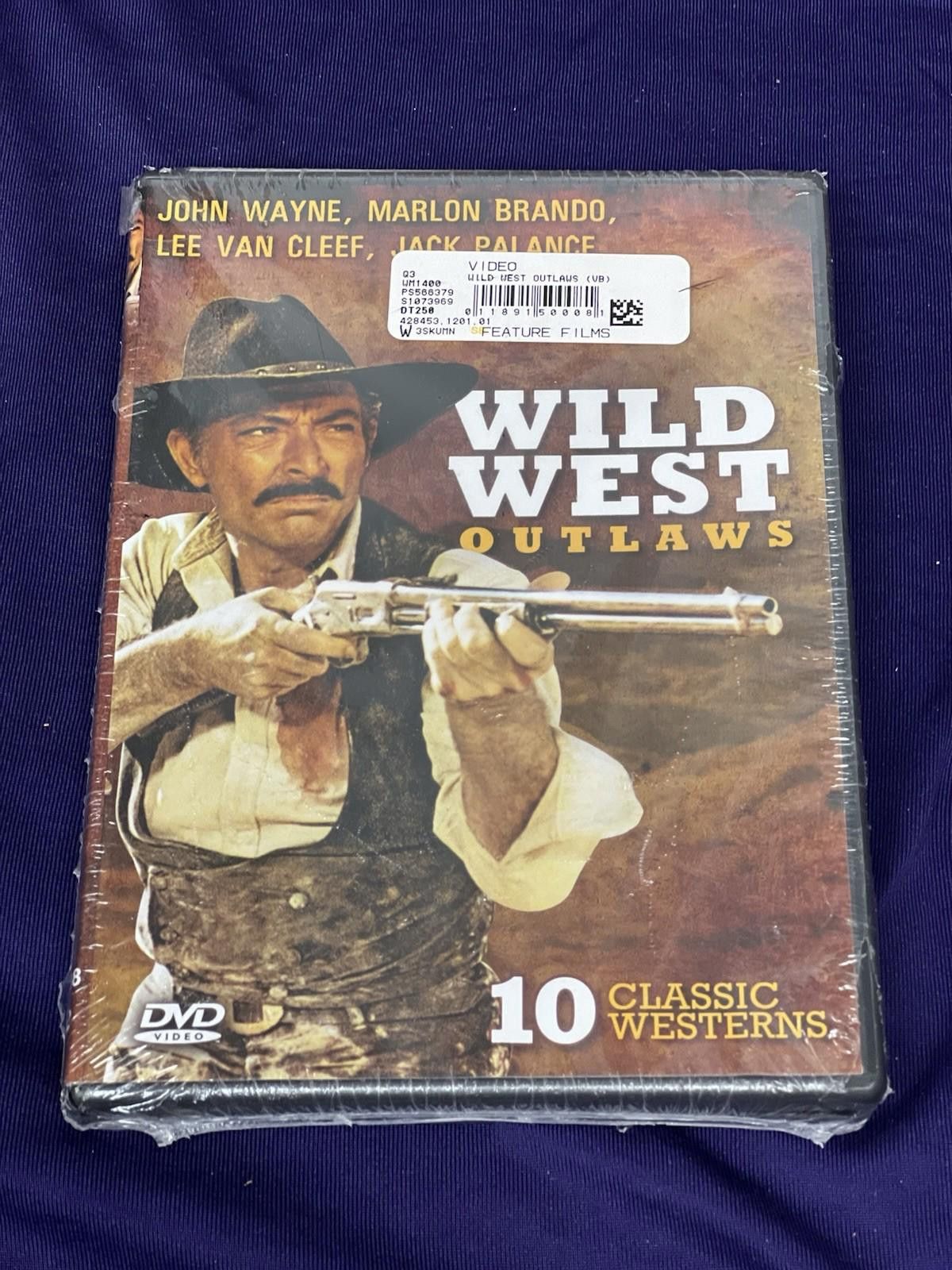 Other Wild West Outlaws DVD 10 Movie Set John Wayne Marlon Brando Size ONE SIZE - 1 Thumbnail