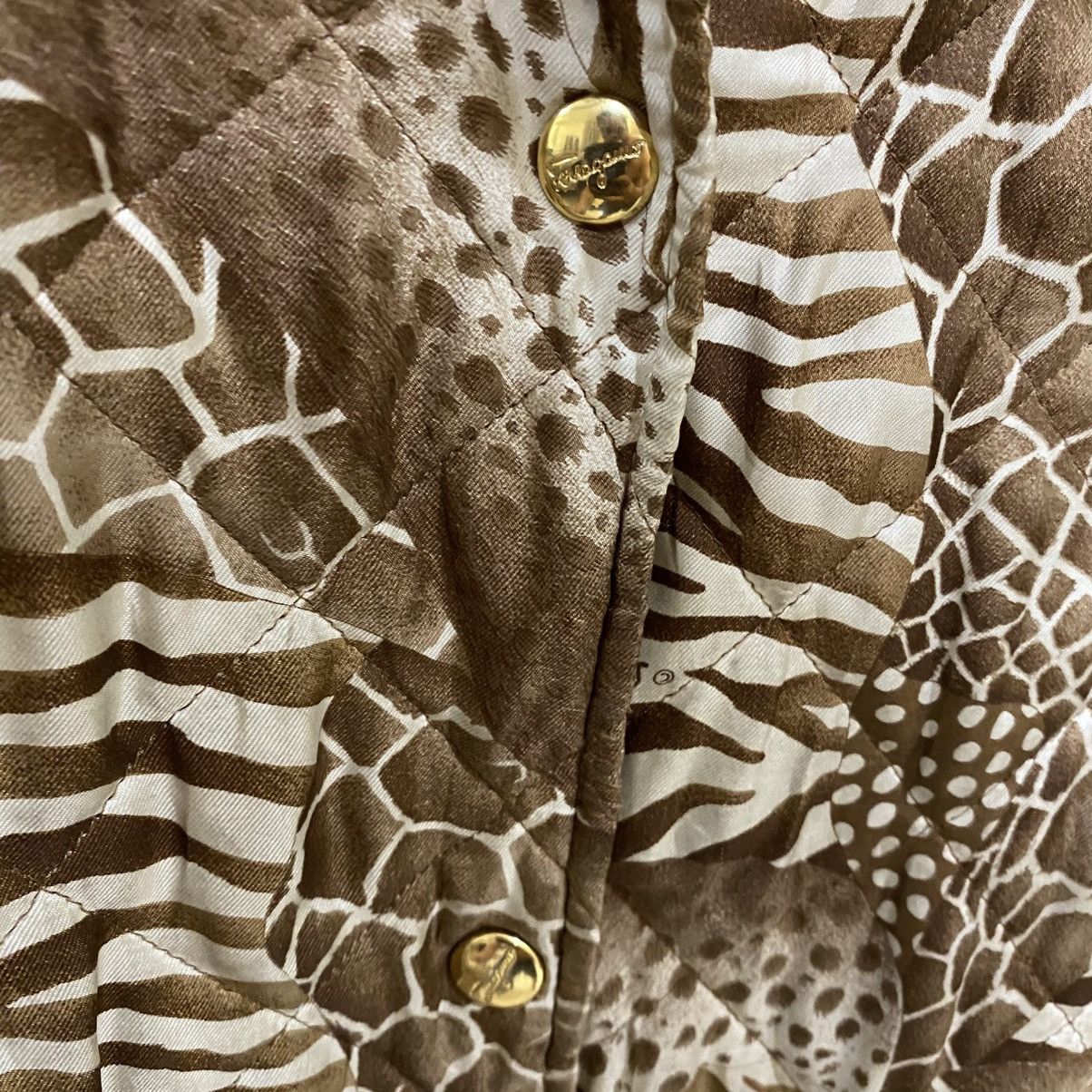Salvatore Ferragamo ☀️Vintage Salvatore Feragamo quilted silk jacket Size US S / EU 44-46 / 1 - 5 Thumbnail