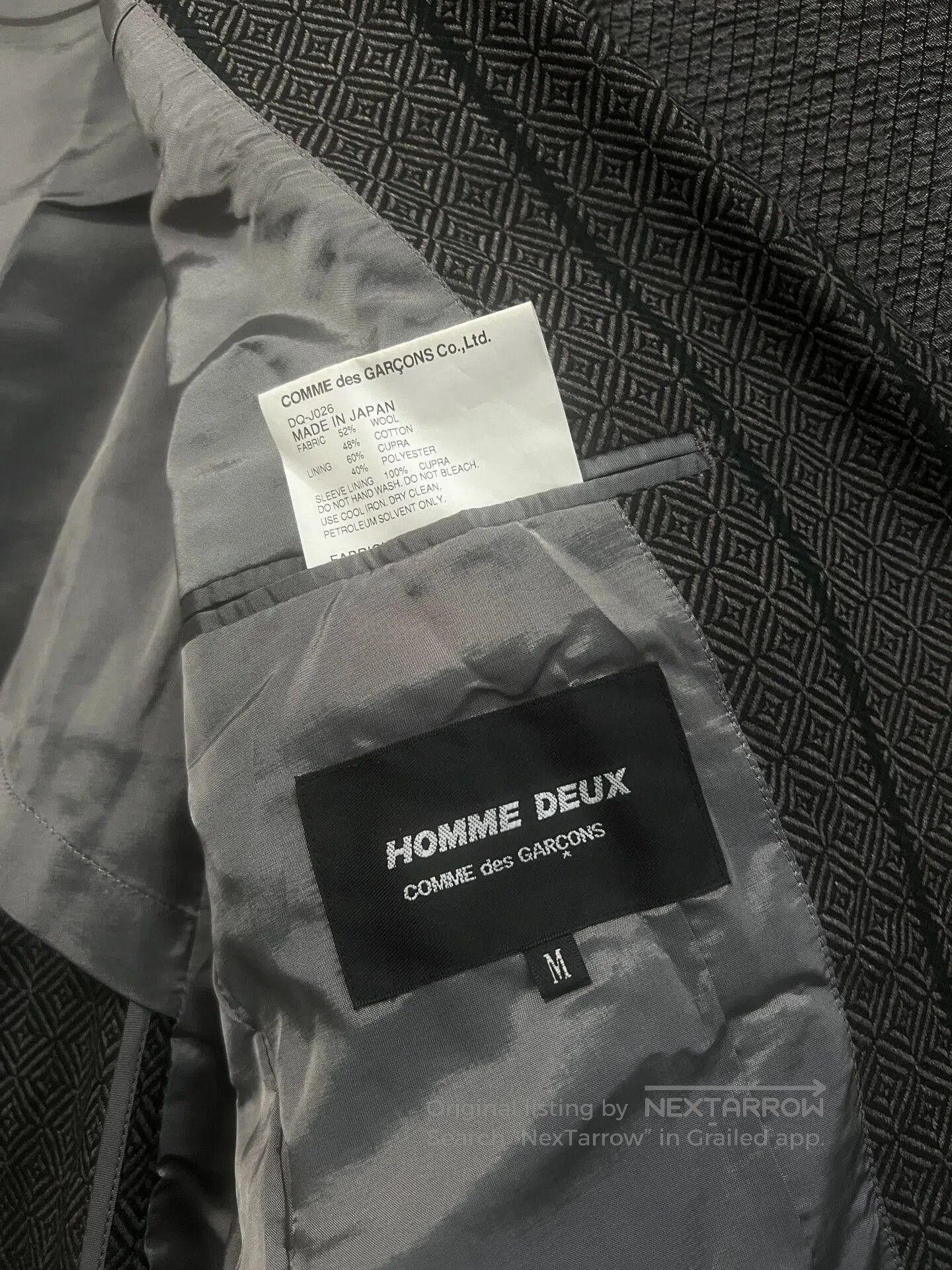 Comme des Garcons Homme Deux Comme des Garcons Homme Deux Wool Suit. Size US M / EU 48-50 / 2 - 6 Thumbnail