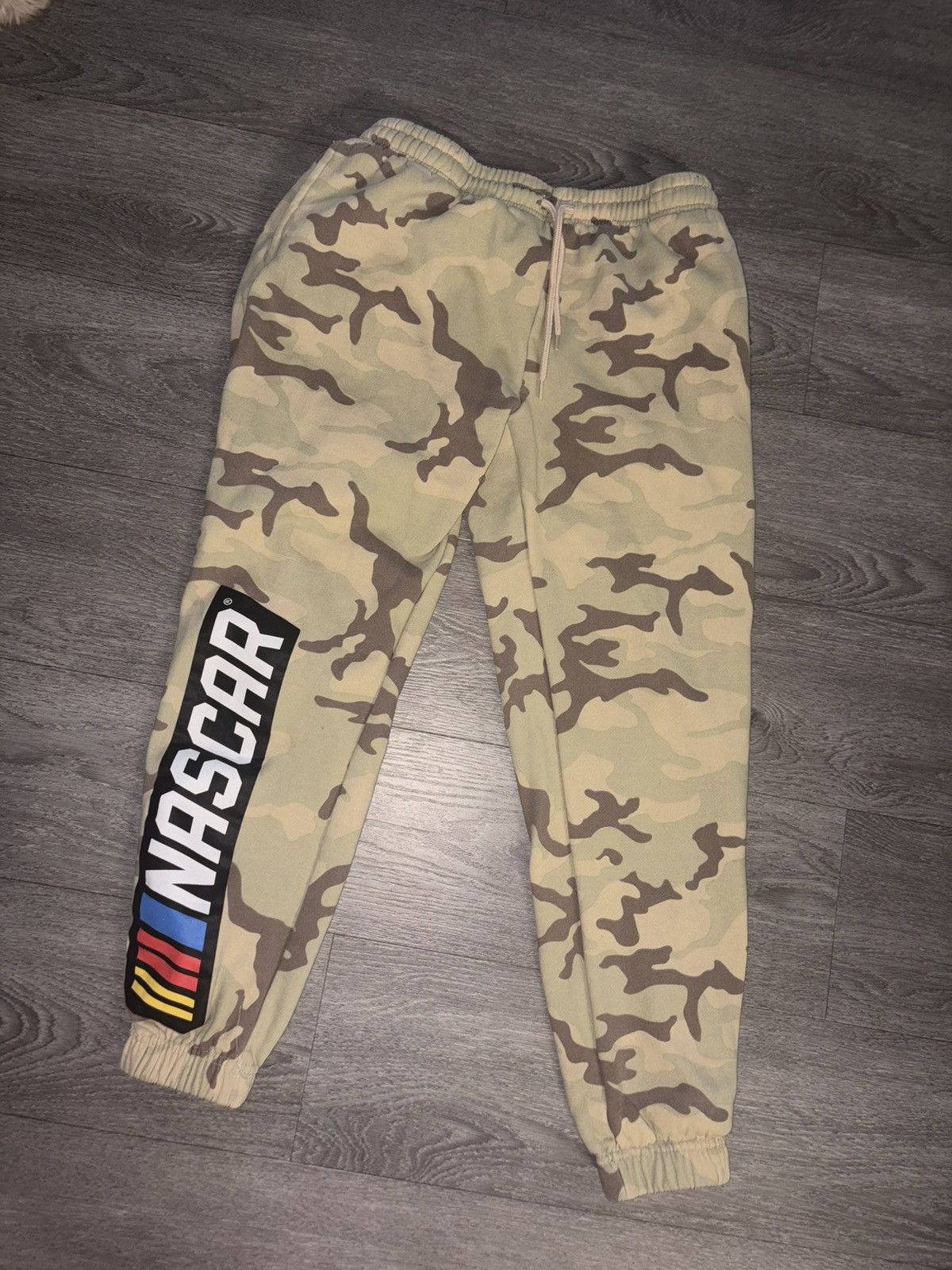 NASCAR Nascar Beige Camo Jogger Pants with Logo Size 28" / US 6 / IT 42 - 8 Thumbnail