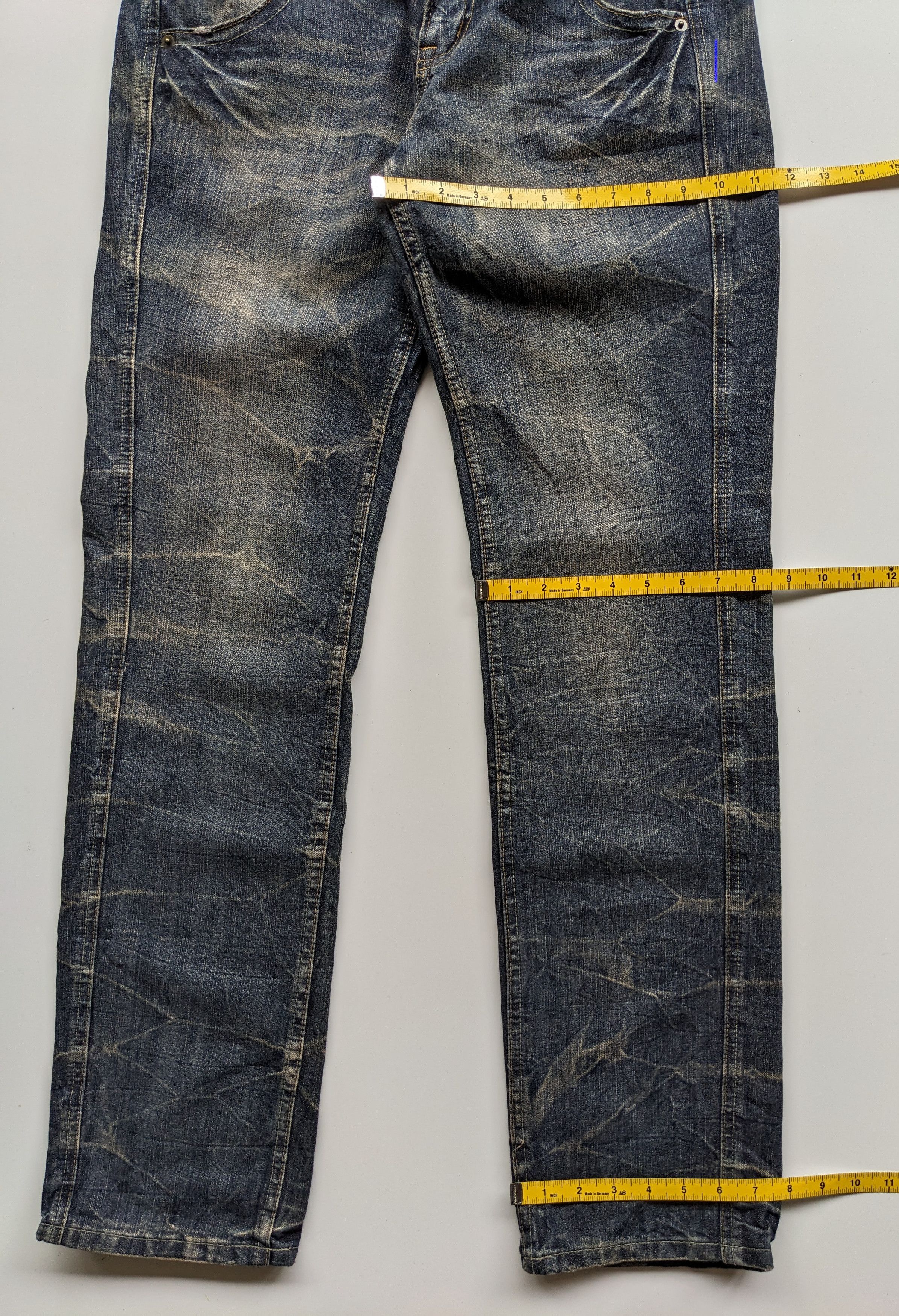 If Six Was Nine × Japanese Brand × Le Grande Bleu (L.G.B.) Superubis clawmark regular straight jeans Size US 32 / EU 48 - 9 Thumbnail