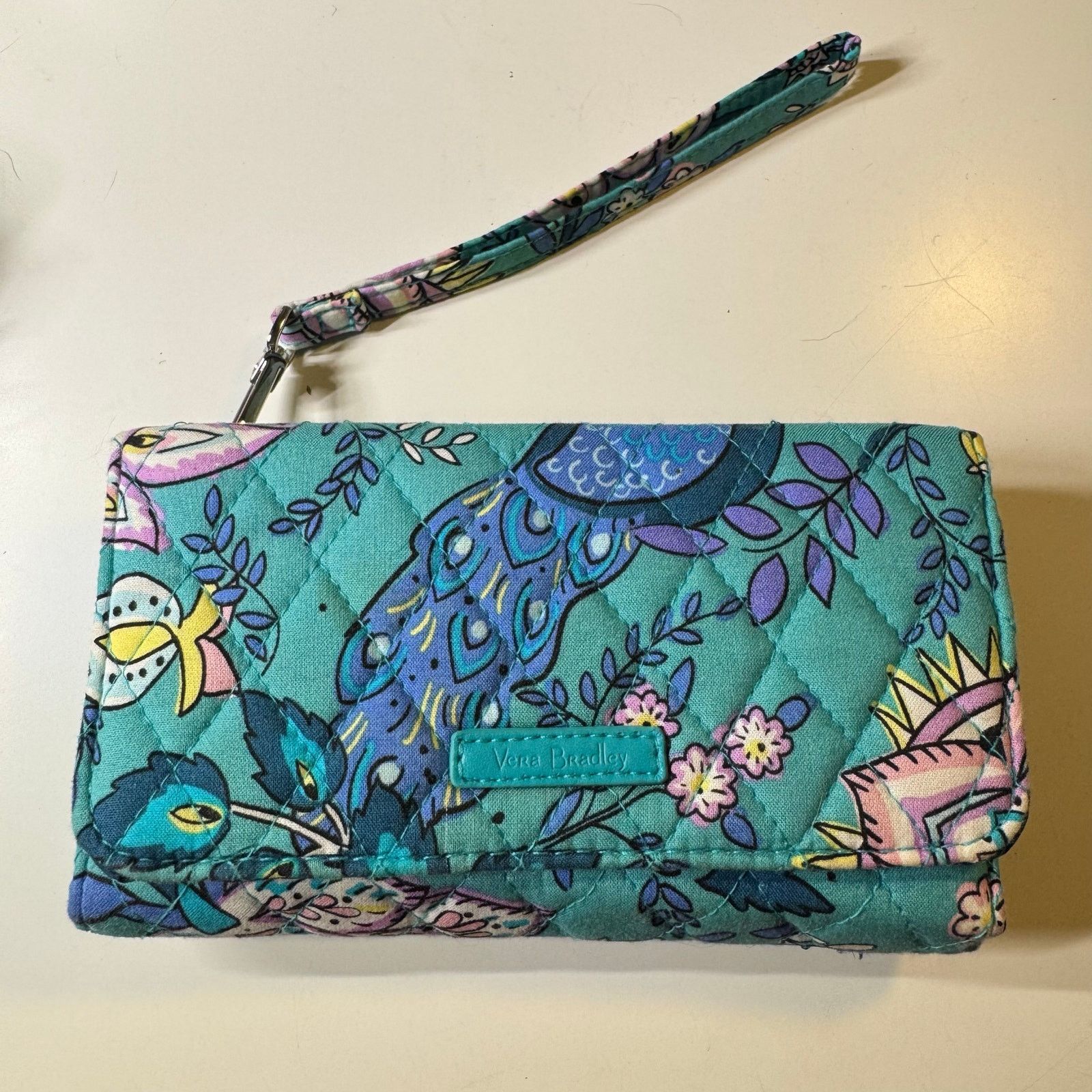 Vera Bradley Vera Bradley RFID Accordion Wristlet Wallet, Peacock Garden Size ONE SIZE - 1 Thumbnail