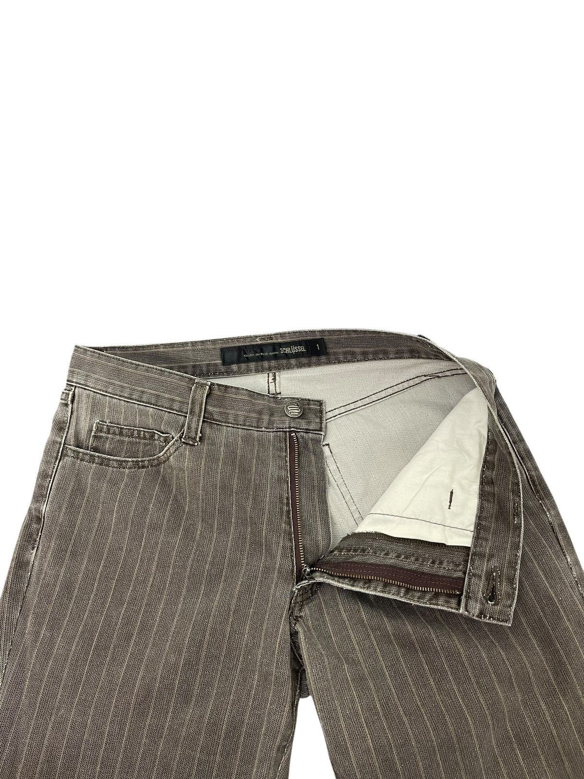 If Six Was Nine Flare Jeans Schlussel Japan Faded Striped Boot Cut 2🟦4 Size US 29 - 10 Thumbnail