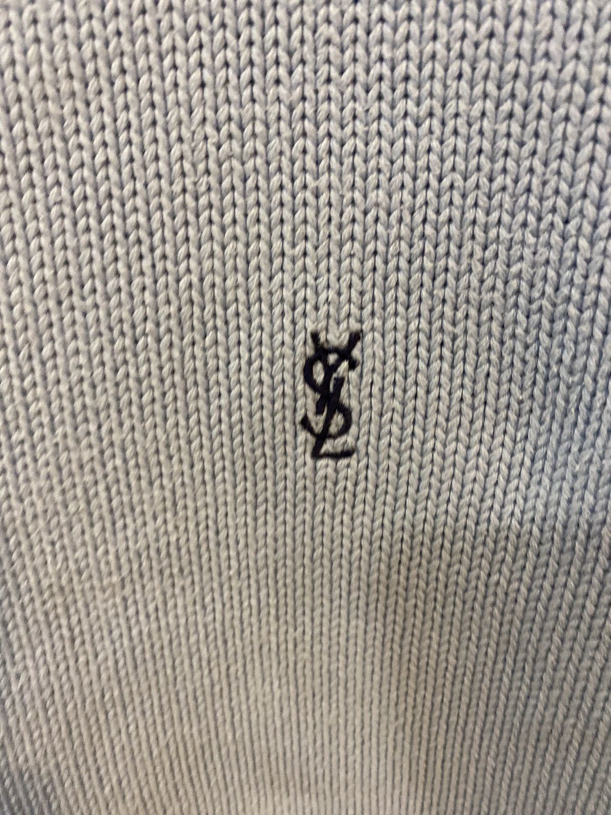 Yves Saint Laurent Blue YSL Sweater Knit Size US L / EU 52-54 / 3 - 3 Thumbnail