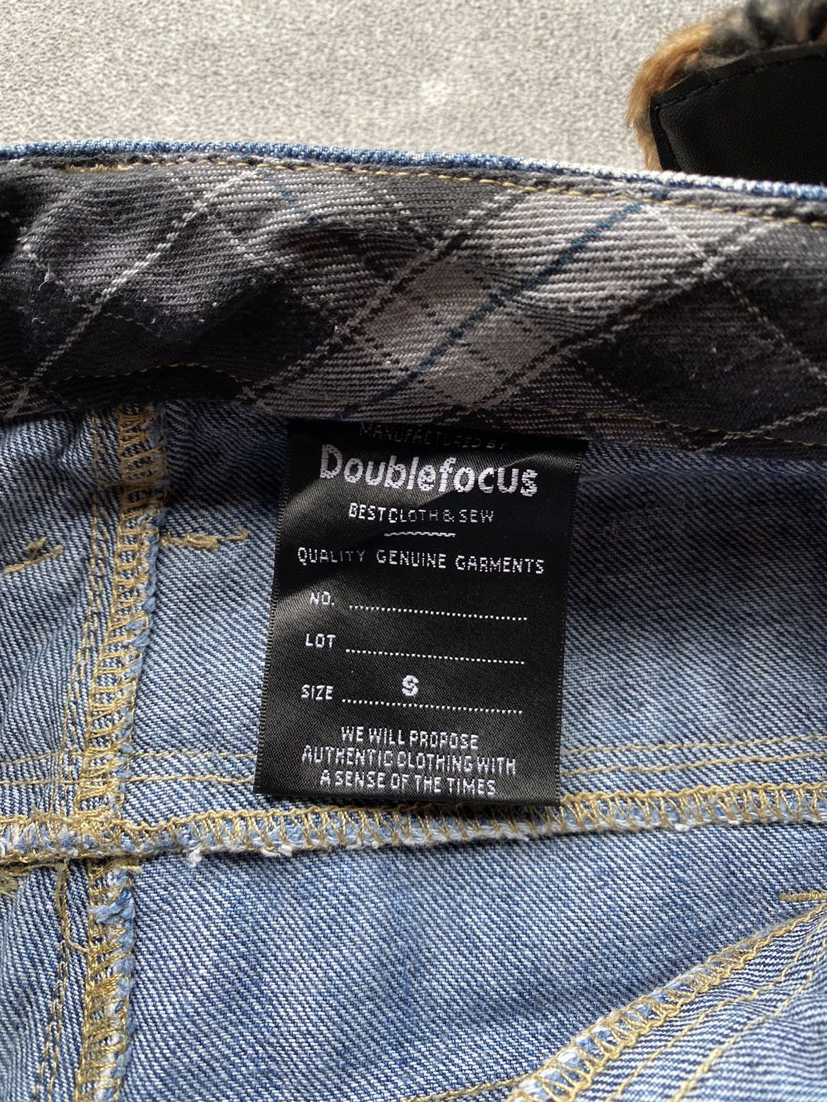 Japanese Brand 🔥NEED GONE🔥 Double Waist by Doube Focus Mudwash Style jean Size US 31 - 3 Thumbnail