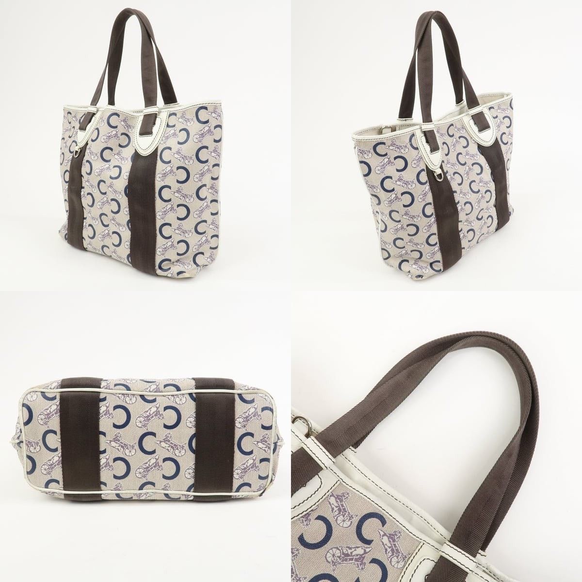 Celine Celine Macadam Coated Canvas Tote Beige Size ONE SIZE - 3 Thumbnail