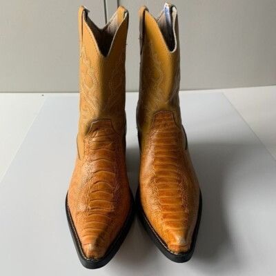 Other Guerrero Botitas Cowboy Boots Exotic Yellow Sz 5 Western Emb Size US 5 / EU 37 - 8 Thumbnail
