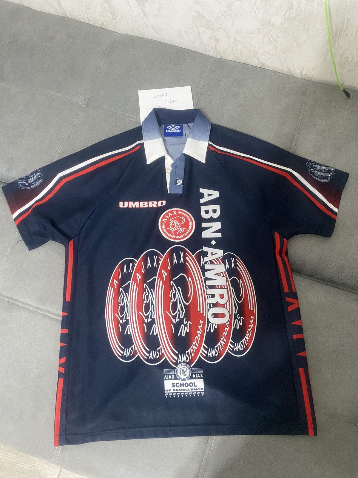 Umbro × Vintage Umbro Ajax 1997/1998 Vintage Soccer Jersey Jersey (Rare) Size US L / EU 52-54 / 3 - 4 Thumbnail