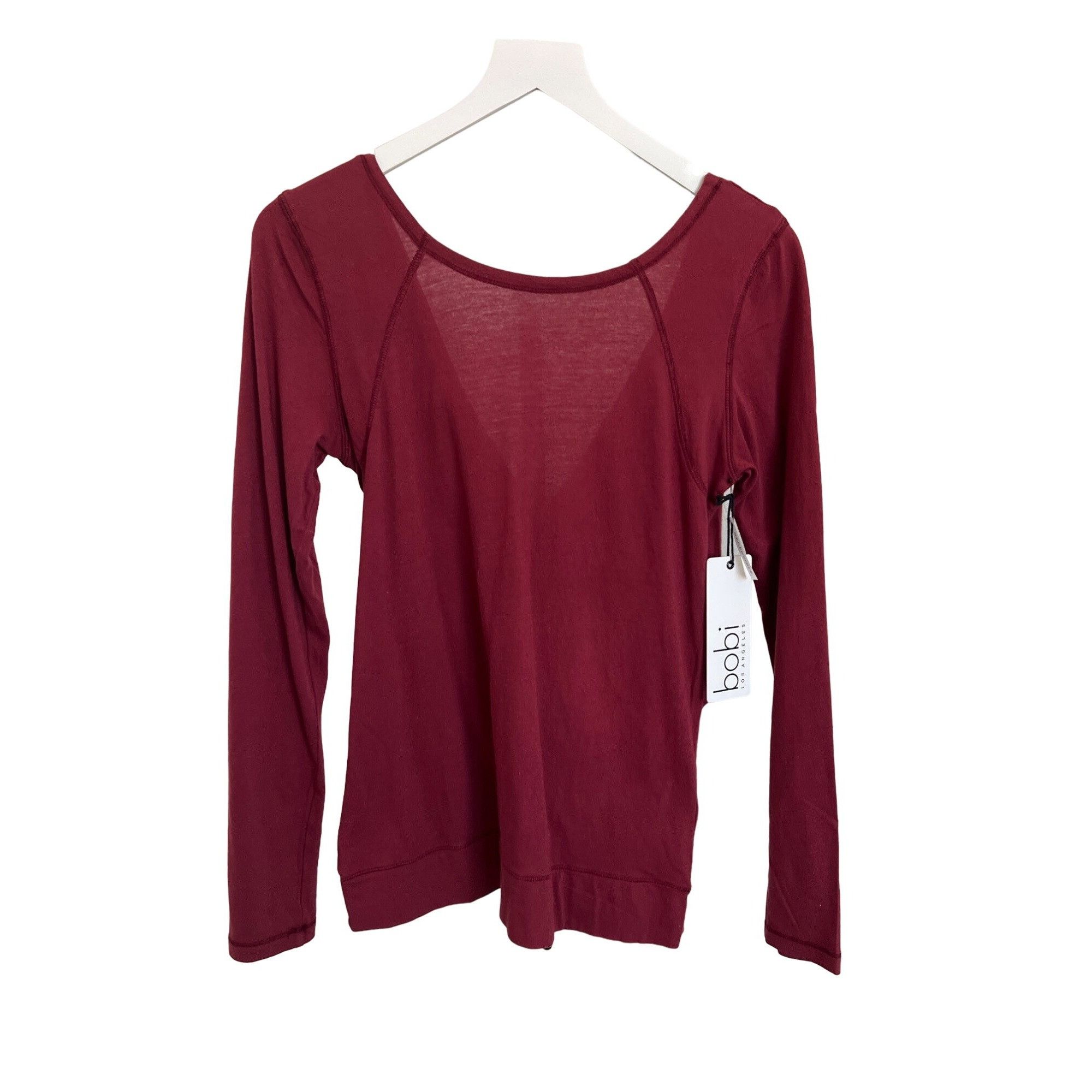 REVOLVE Bobi Bordeaux Reversible Criss-Cross Long Sleeve Top Size XS / US 0-2 / IT 36-38 - 5 Thumbnail