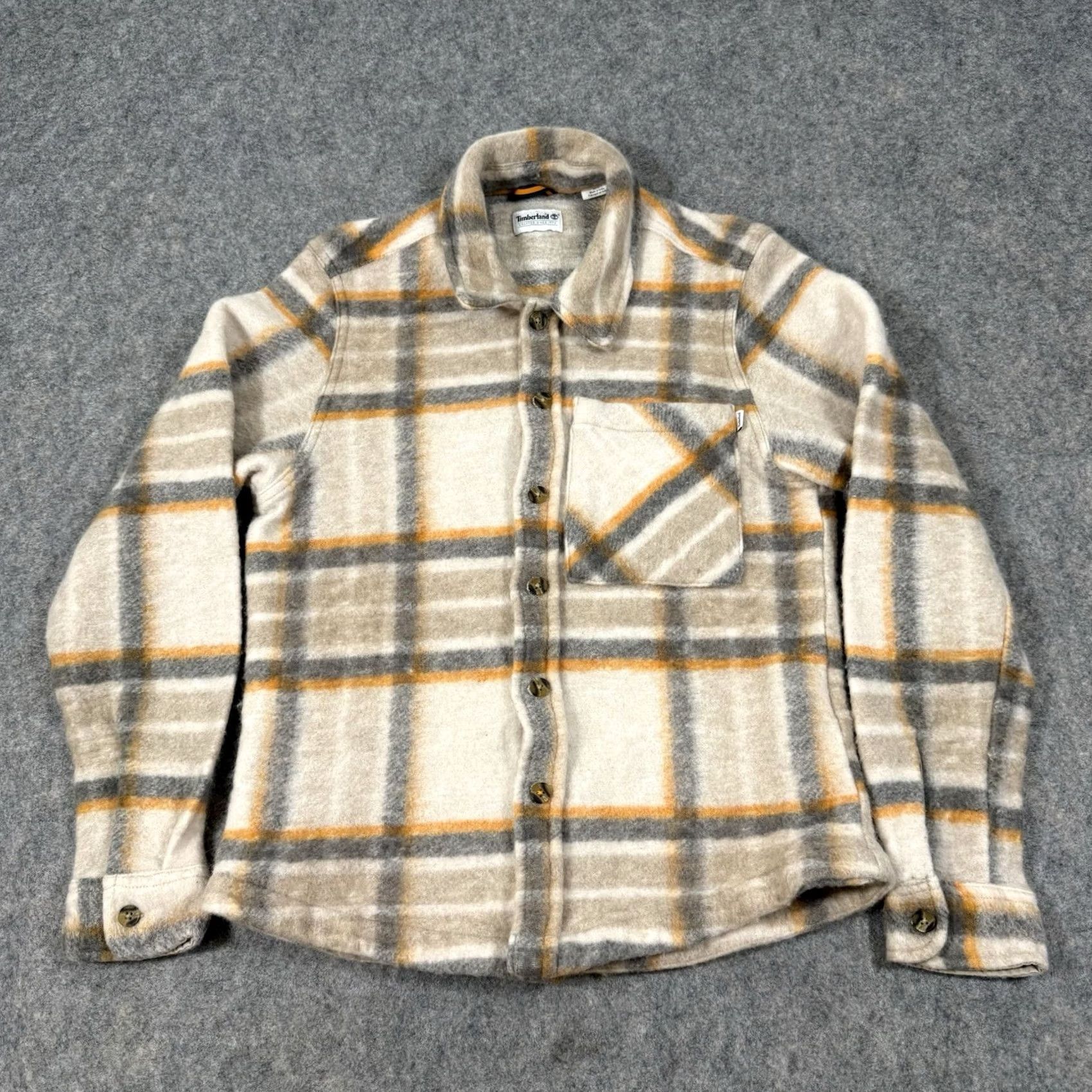 Timberland Timberland Jacket Shirt Multicolor Plaid Wool Blend Shacket Button Up Men Sz Small Size US S / EU 44-46 / 1 - 2 Thumbnail