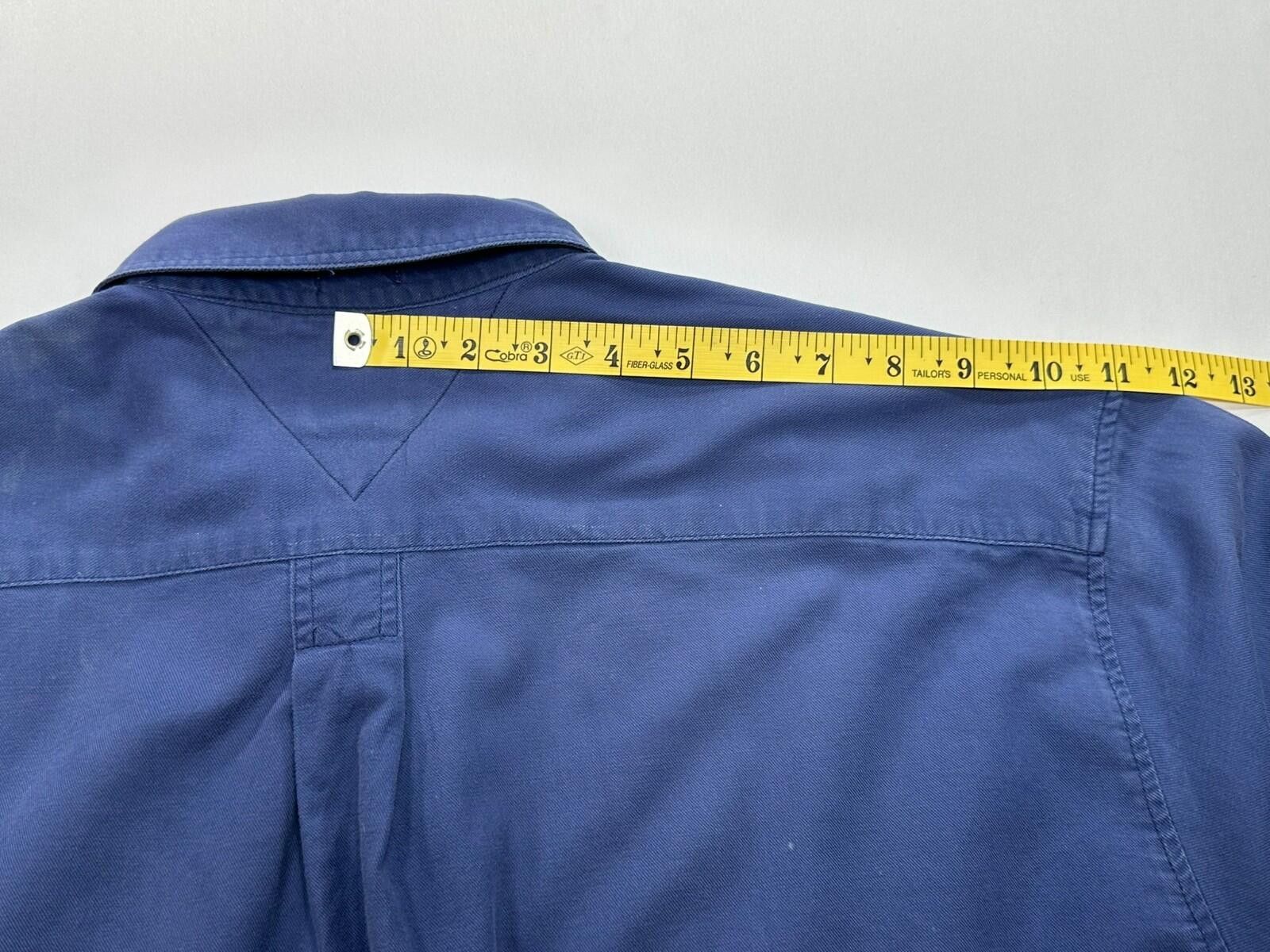 Tommy Hilfiger Tommy Hilfiger 100% Cotton Pocketed Oxford Blue Mens XL Size US XL / EU 56 / 4 - 5 Thumbnail