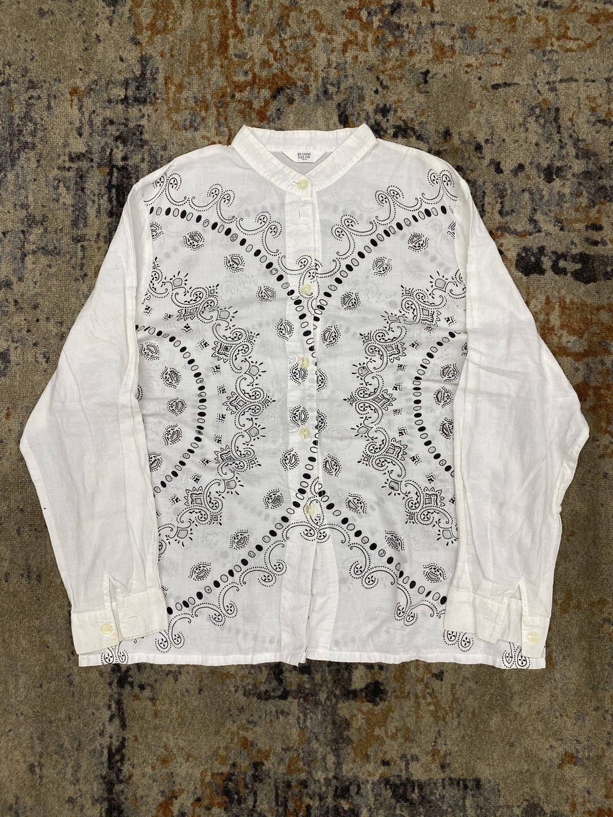 If Six Was Nine × Issey Miyake × Japanese Brand issey miyake style japanese blouse salon tokyo bandana holes Size US S / EU 44-46 / 1 - 7 Thumbnail