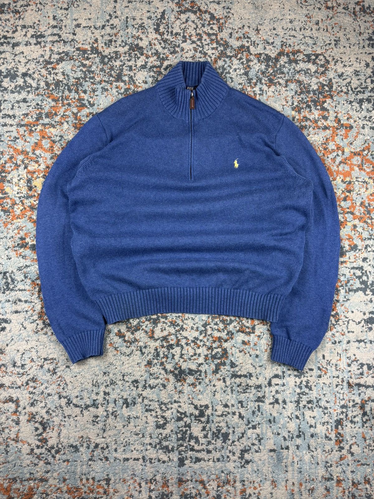 Polo Ralph Lauren × Vintage Vintage Y2K Polo Ralph Lauren 1/4 quarter zip sweater knit Size US XL / EU 56 / 4 - 1 Thumbnail