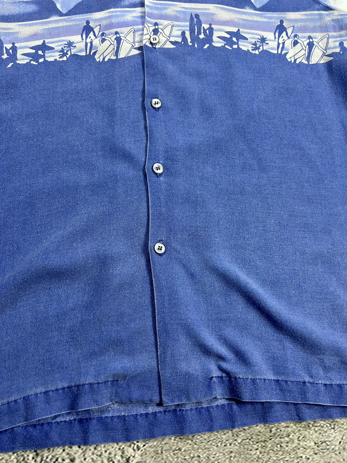 Vintage Hawaiian Shirt vintage Daymo made in USA blue beach surf 80s Size US M / EU 48-50 / 2 - 5 Thumbnail