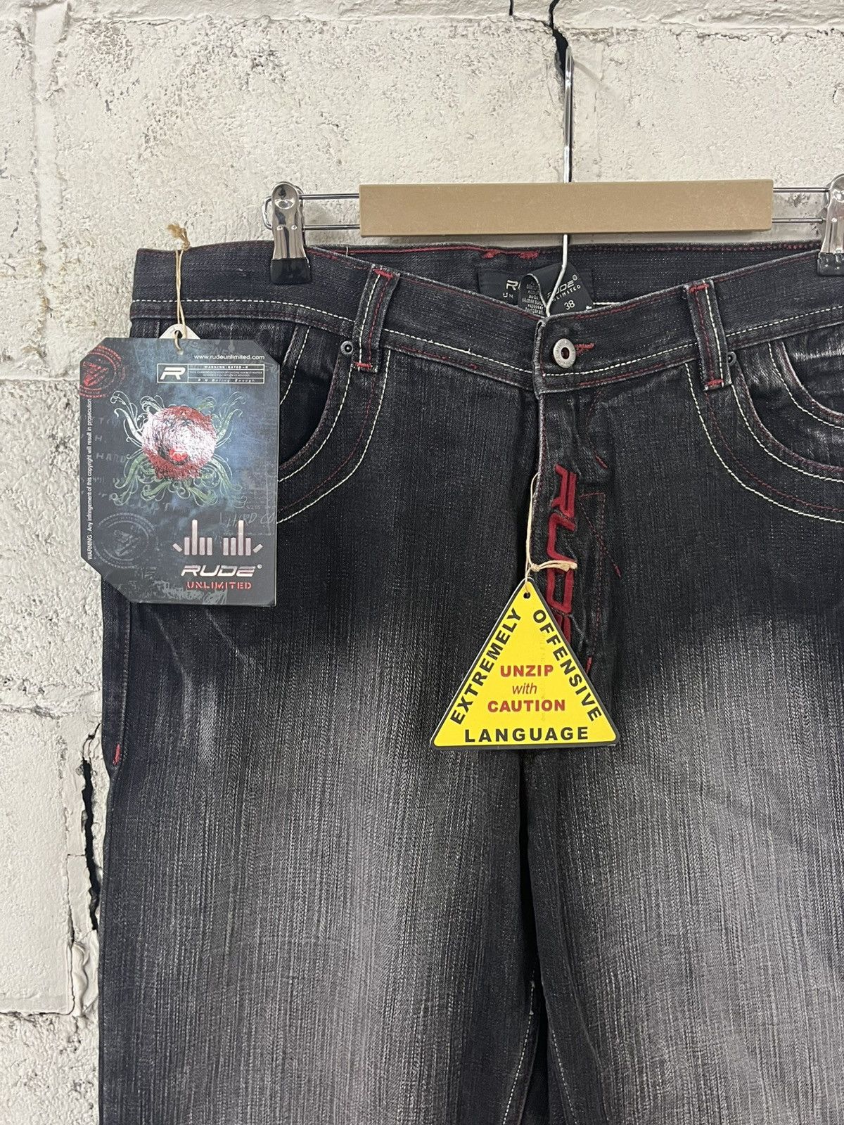 Southpole Y2k southpole style baggy fit wide leg faded denim opium Size US 38 / EU 54 - 8 Thumbnail