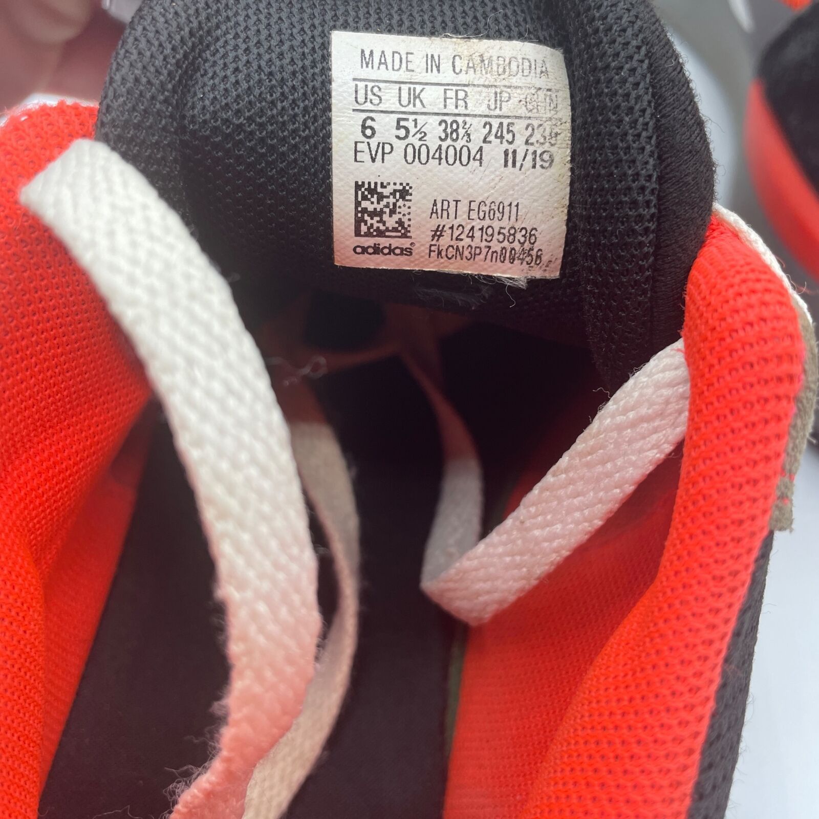 Adidas Adidas Rapidarun Elite Running Athletic Shoe Black Orange 6 Size US 6 / EU 39 - 8 Thumbnail