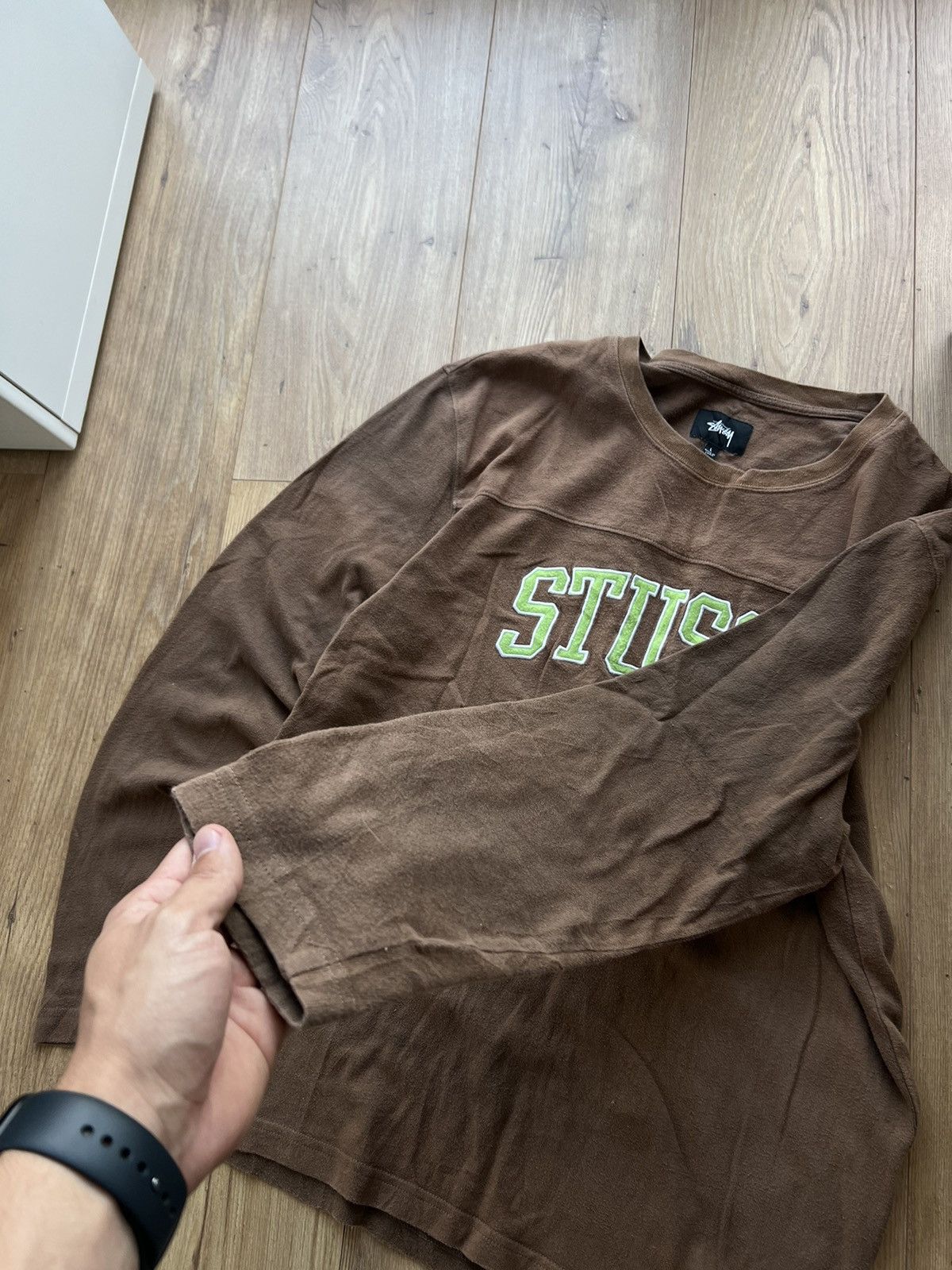 Stussy 00’s STUSSY SPELLOUT Y2K CREWNECK BIG LOGO LONGSLEEVE Size US L / EU 52-54 / 3 - 7 Thumbnail