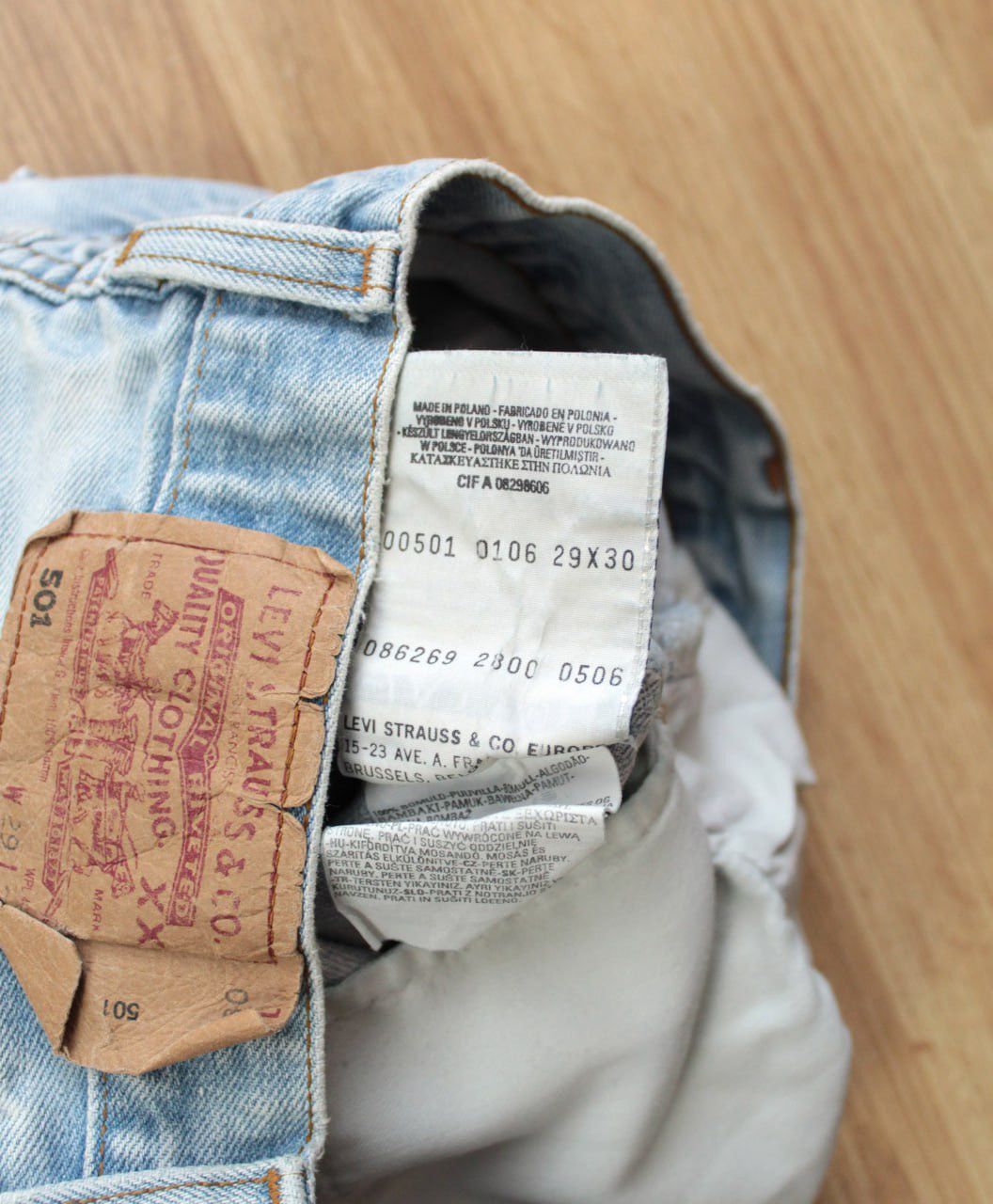 Levi's 🔥 Vintage Levis 29x30 Distressed Denim Washed Pants Jeans Size US 29 - 7 Thumbnail
