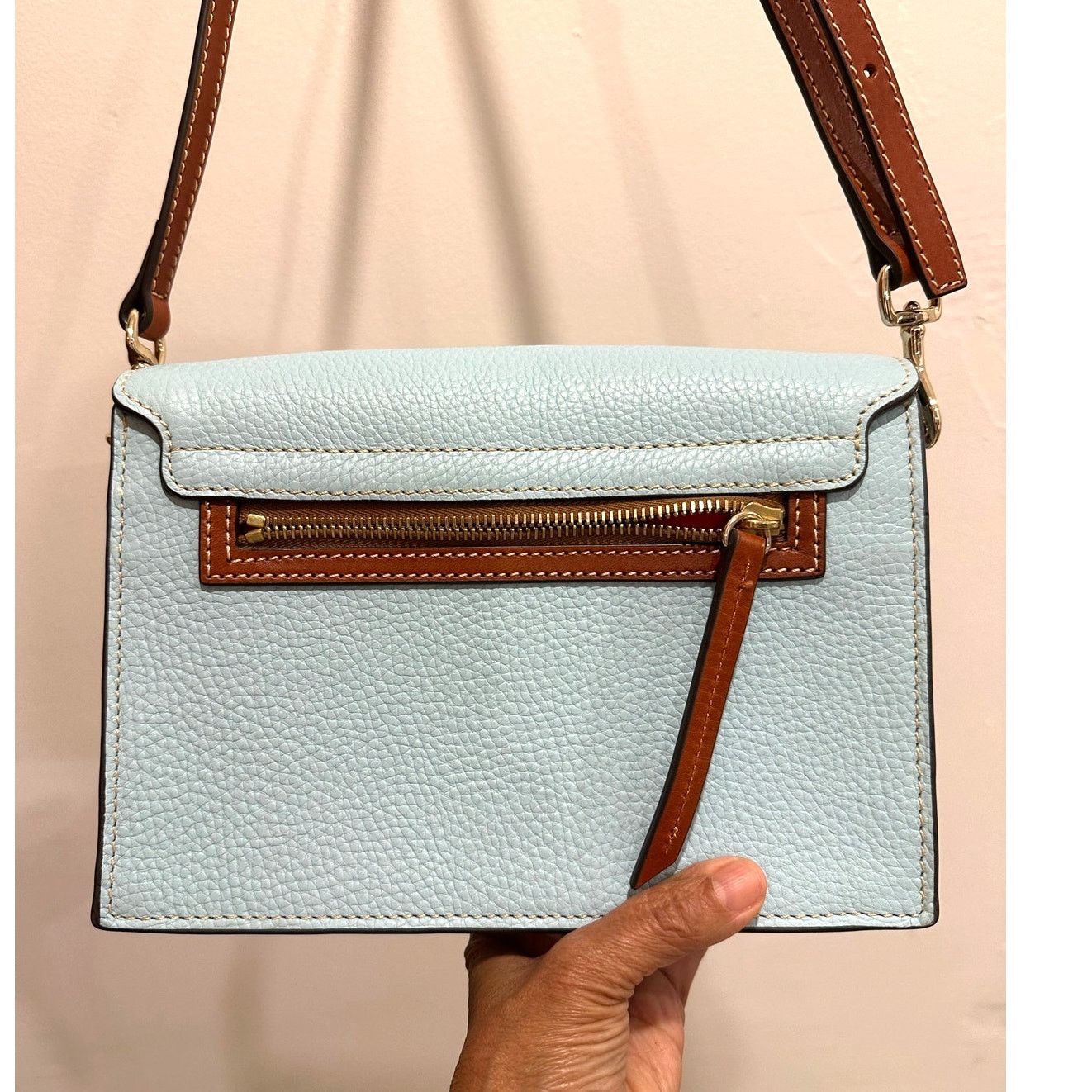 Dooney & Bourke Dooney & Bourke Pebble Grain Crossbody Caribbean Blue Size ONE SIZE - 4 Thumbnail