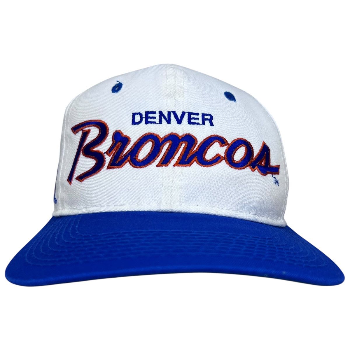 Sports Specialties 1990s NFL Denver Broncos Twill Script Sports Specialties Hat Size ONE SIZE - 1 Thumbnail