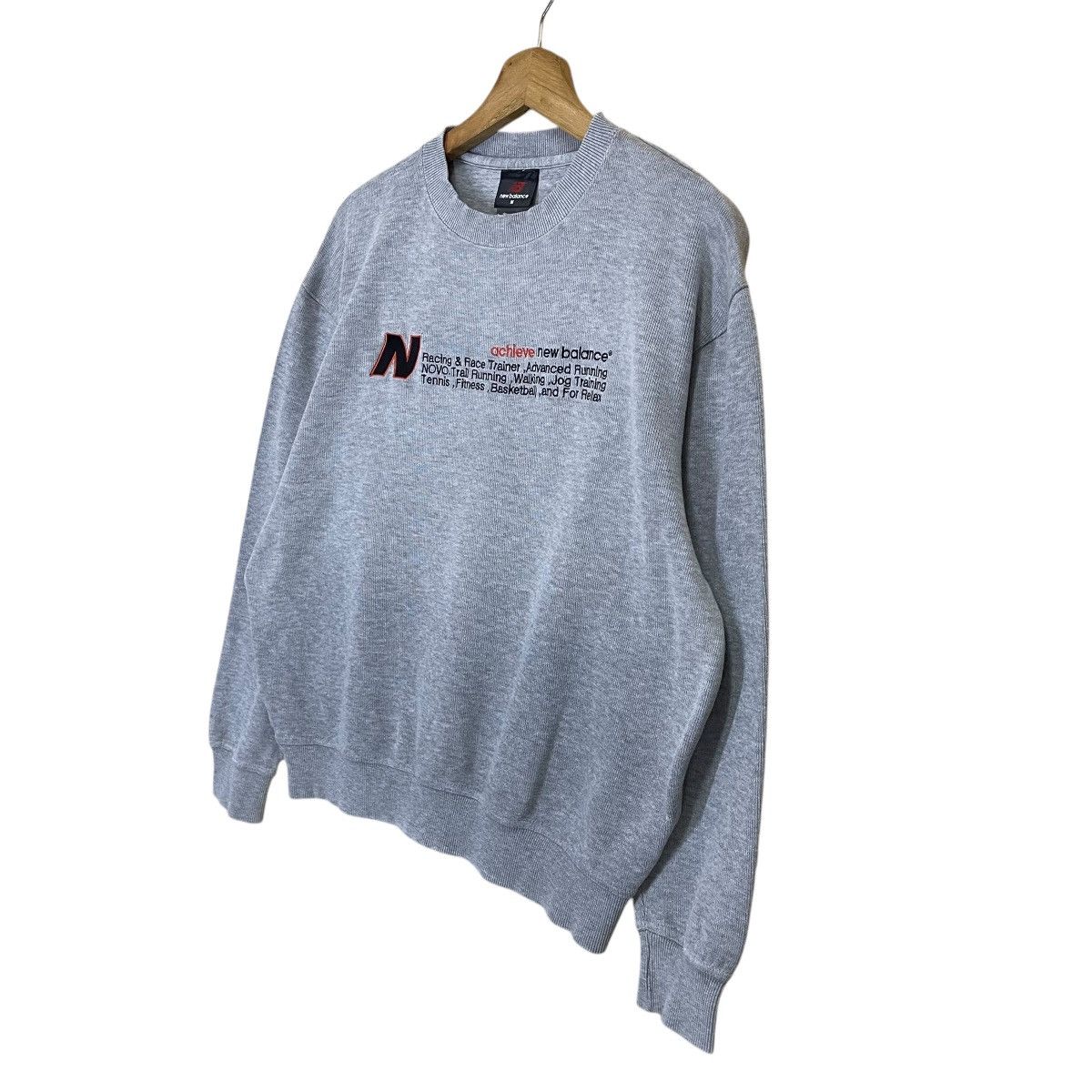 Japanese Brand New Balance Spellout Logo Pullover Sweatshirt Size S Size US M / EU 48-50 / 2 - 3 Thumbnail