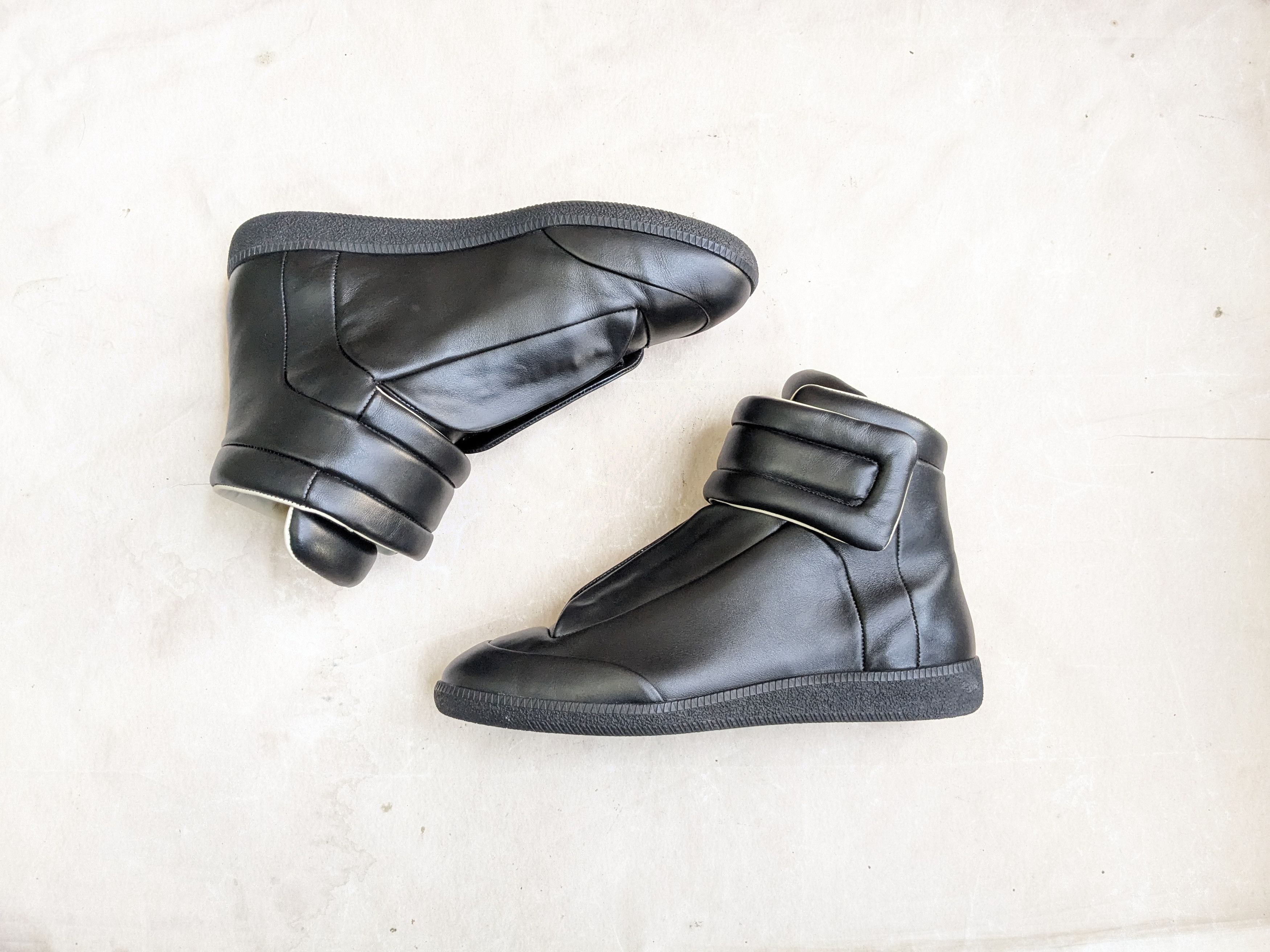 Maison Margiela Future Black 10.5 43.5 Leather High Tops