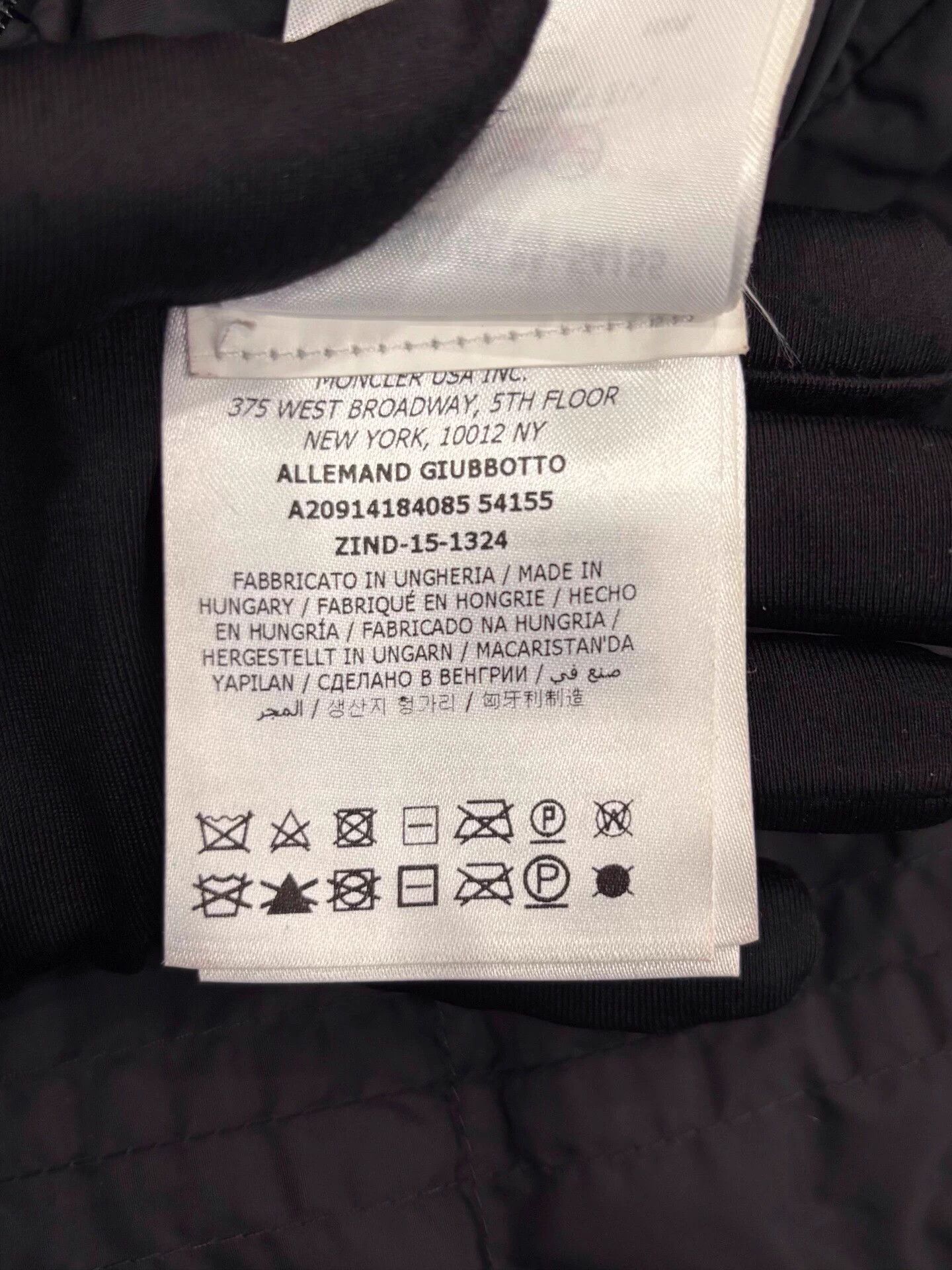 Moncler Moncler Allemand Men's Black Leather SideLog Biker Puffer Size US S / EU 44-46 / 1 - 7 Thumbnail