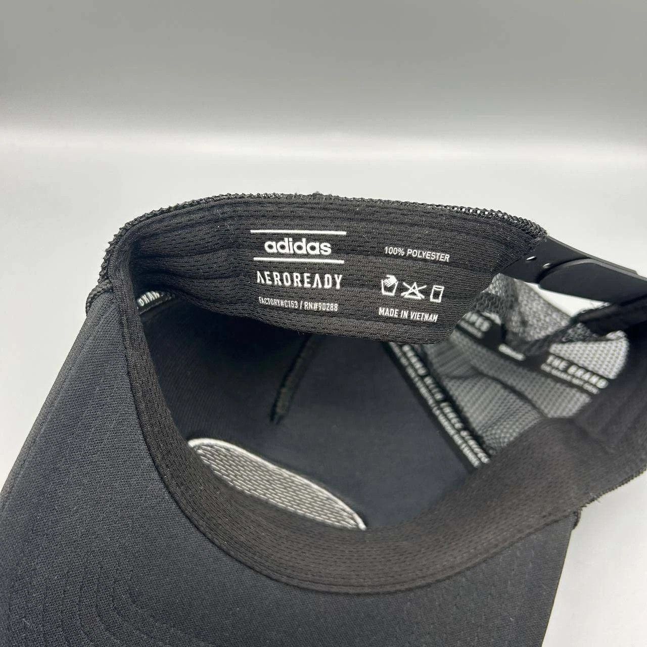 Adidas Adidas Aeroready Trucker Hat Men Black Embroidered Snap Back Size ONE SIZE - 7 Thumbnail