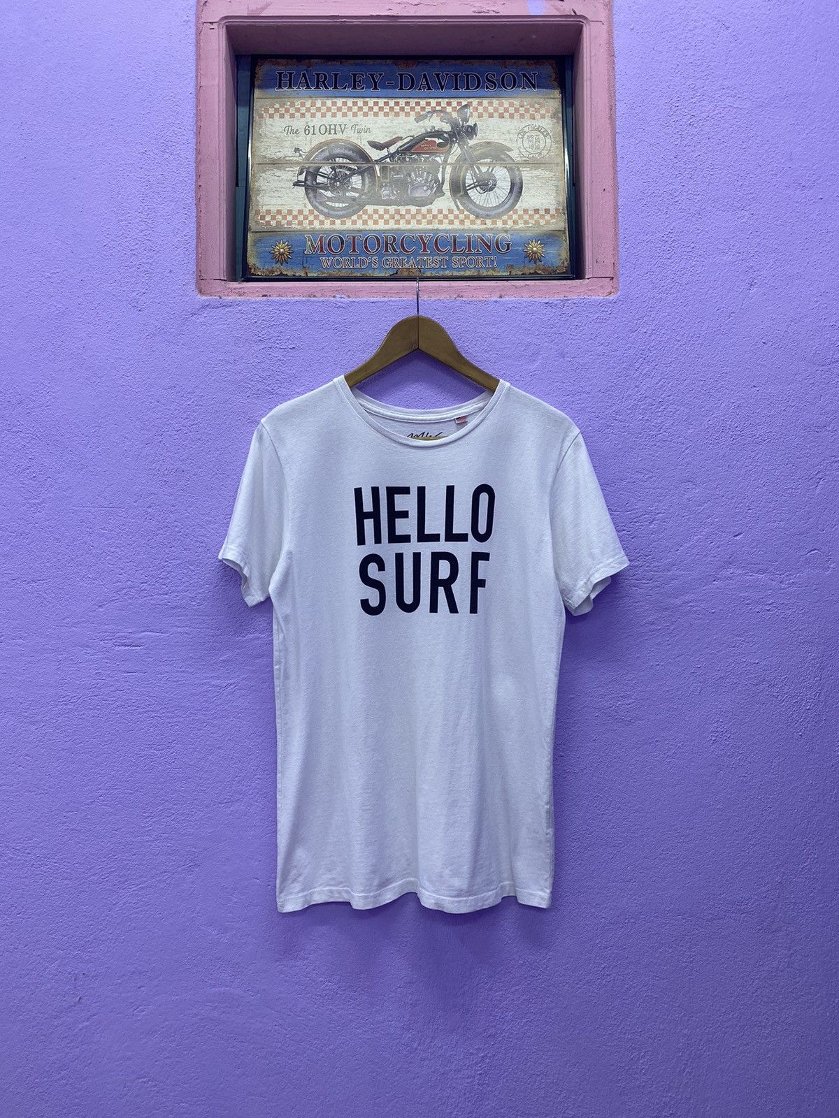 Other Hello surf White Tshirt Size US M / EU 48-50 / 2 - 1 Thumbnail