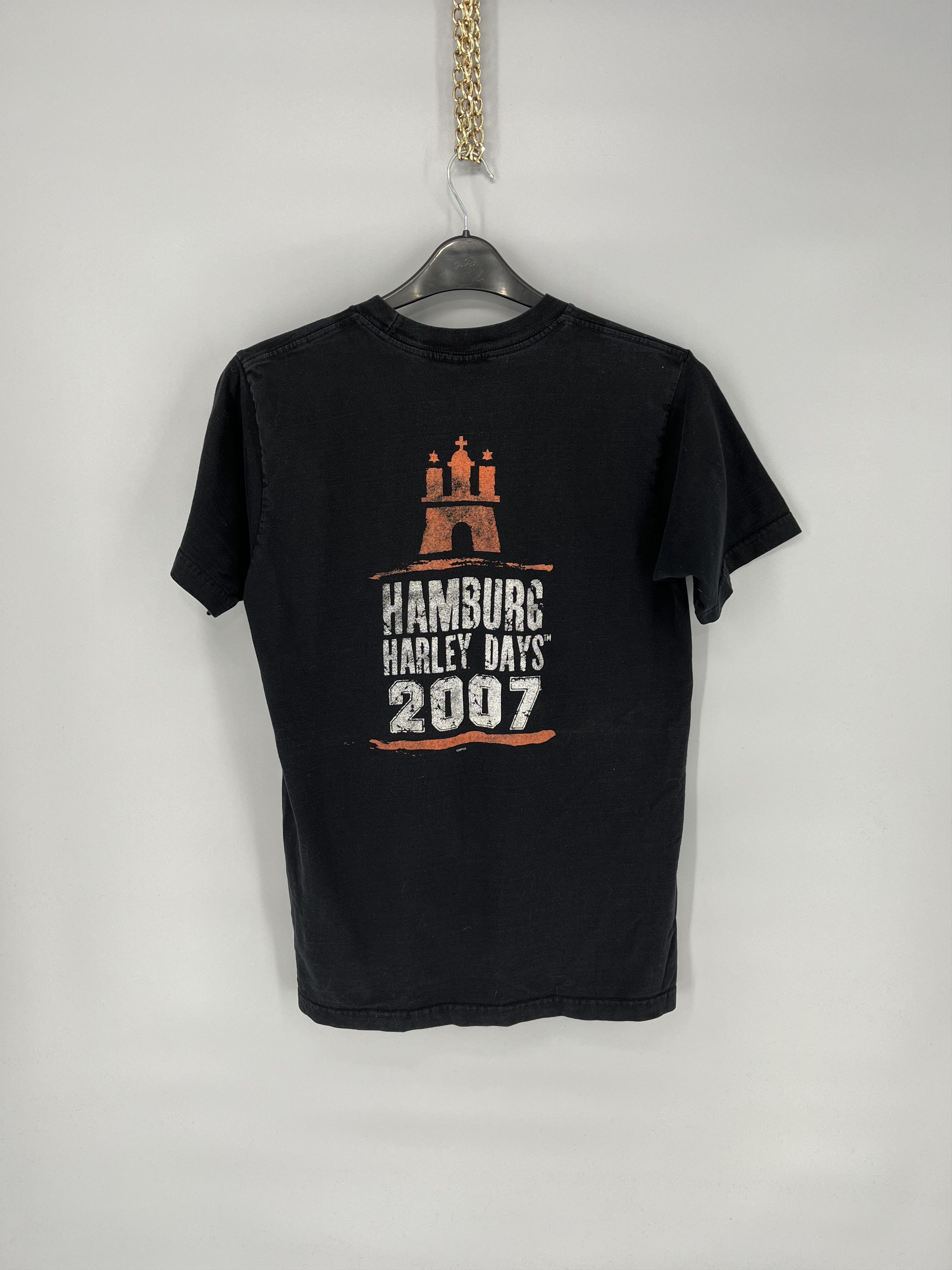 Harley Davidson Vintage 00s Harley Davidson "Hamburg" T-shirt Streetwear Size US M / EU 48-50 / 2 - 7 Thumbnail