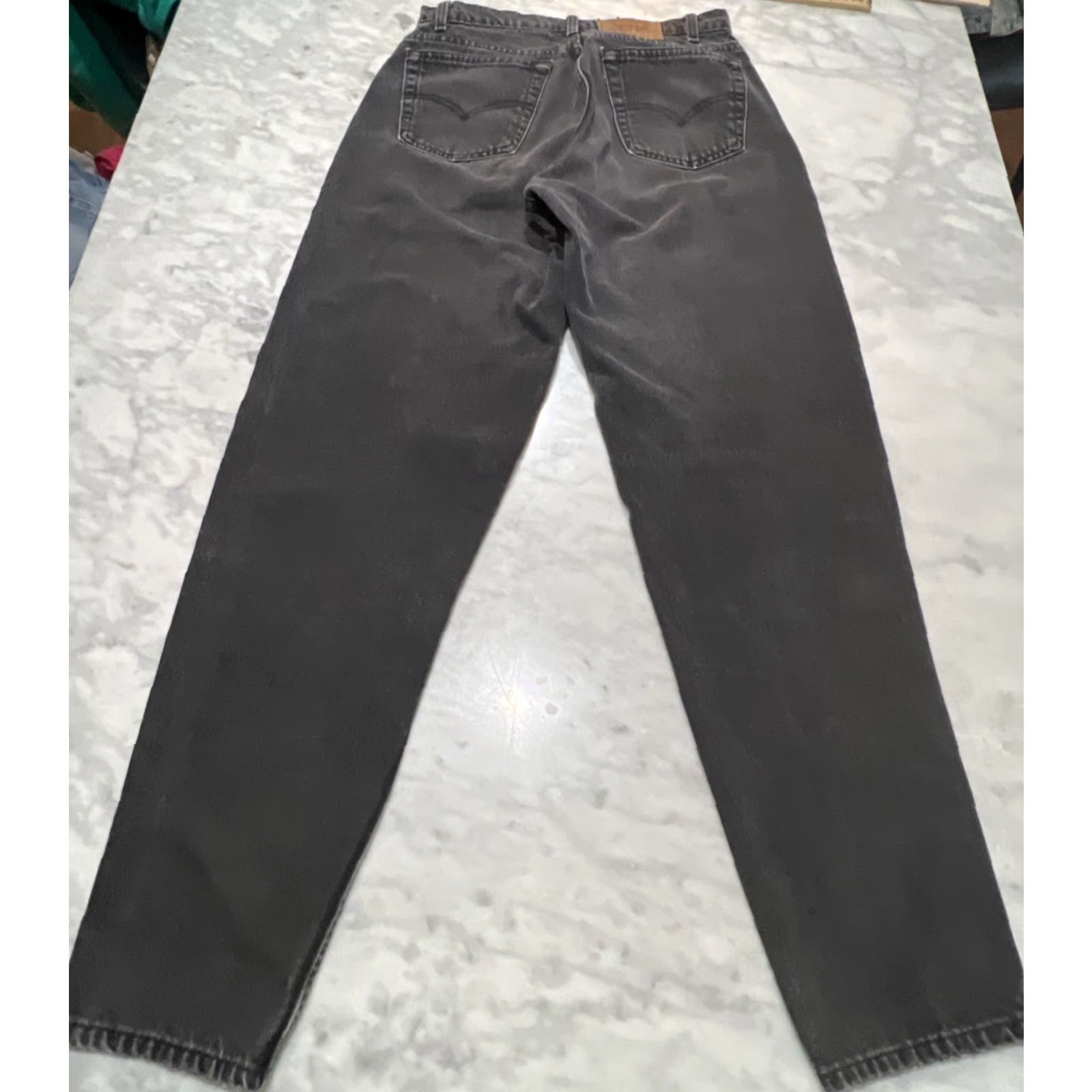 Levi's VINTAGE Levi’s 560 Black Jeans Men 32x34 Loose Fit Tapered Leg Faded Rockabilly 1990s Mens Size US 32 / EU 48 - 6 Thumbnail