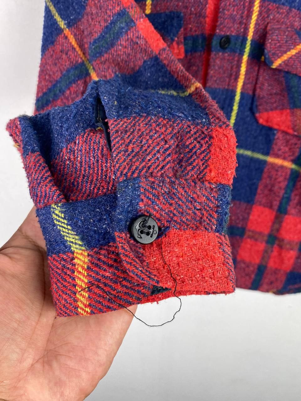 Vintage vintage 80s wool flannel shirt nice design Size US M / EU 48-50 / 2 - 4 Thumbnail