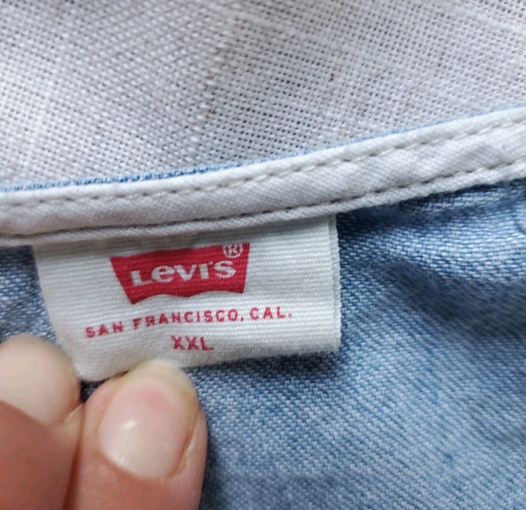 Levi's Levi's Daryn Corset Top Long Sleeve Blue Denim Sz:XXL Size XXL / US 16-18 / IT 52-54 - 4 Thumbnail
