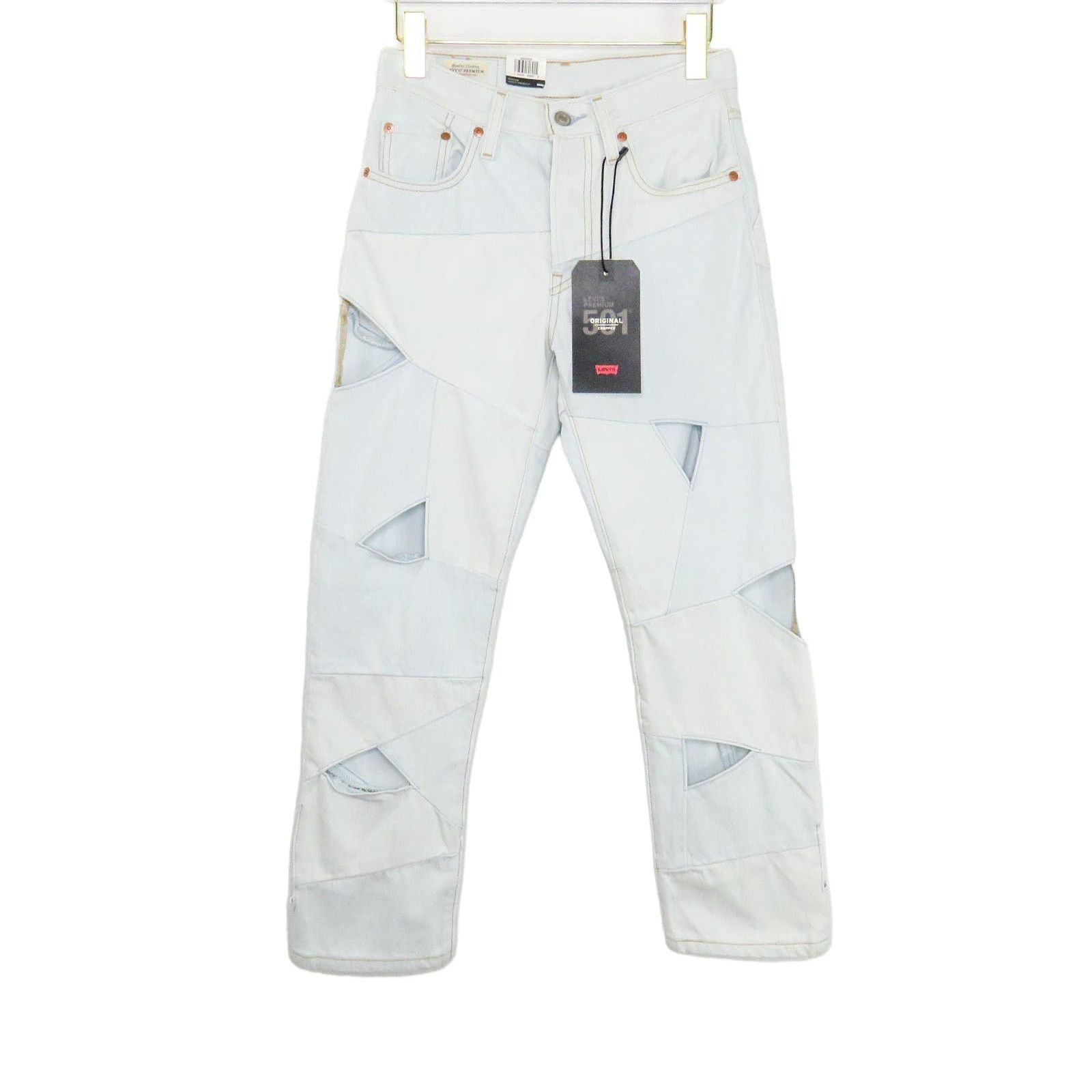 Levi's Levi's 501 Premium Straight Leg Cut Out Crop Jeans Size 25 Size 25" / US 0 / IT 36 - 2 Thumbnail