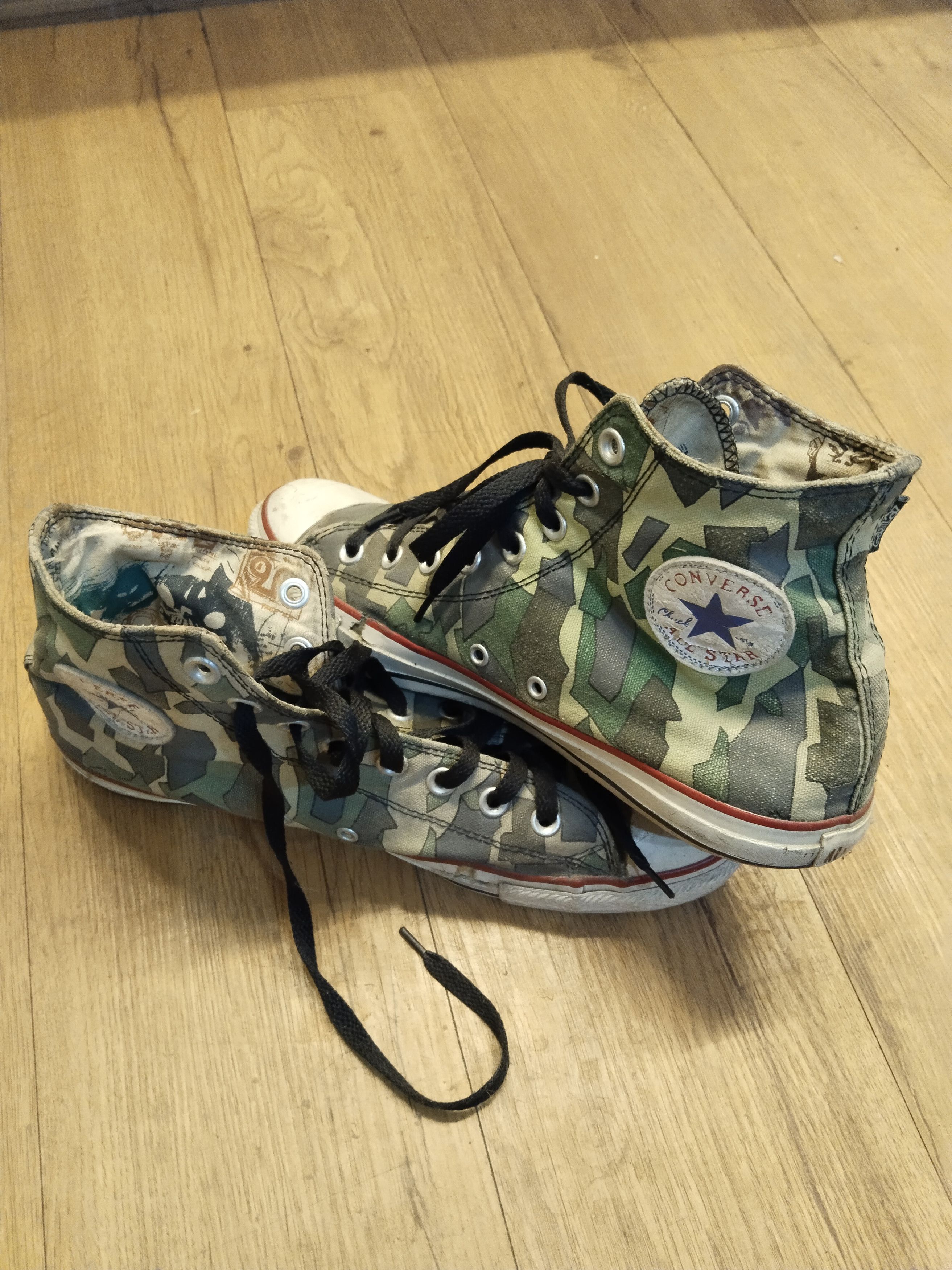 image of Converse All Star 2011 X The Gorrilaz Shoe in Camo, Men's (Size XL)