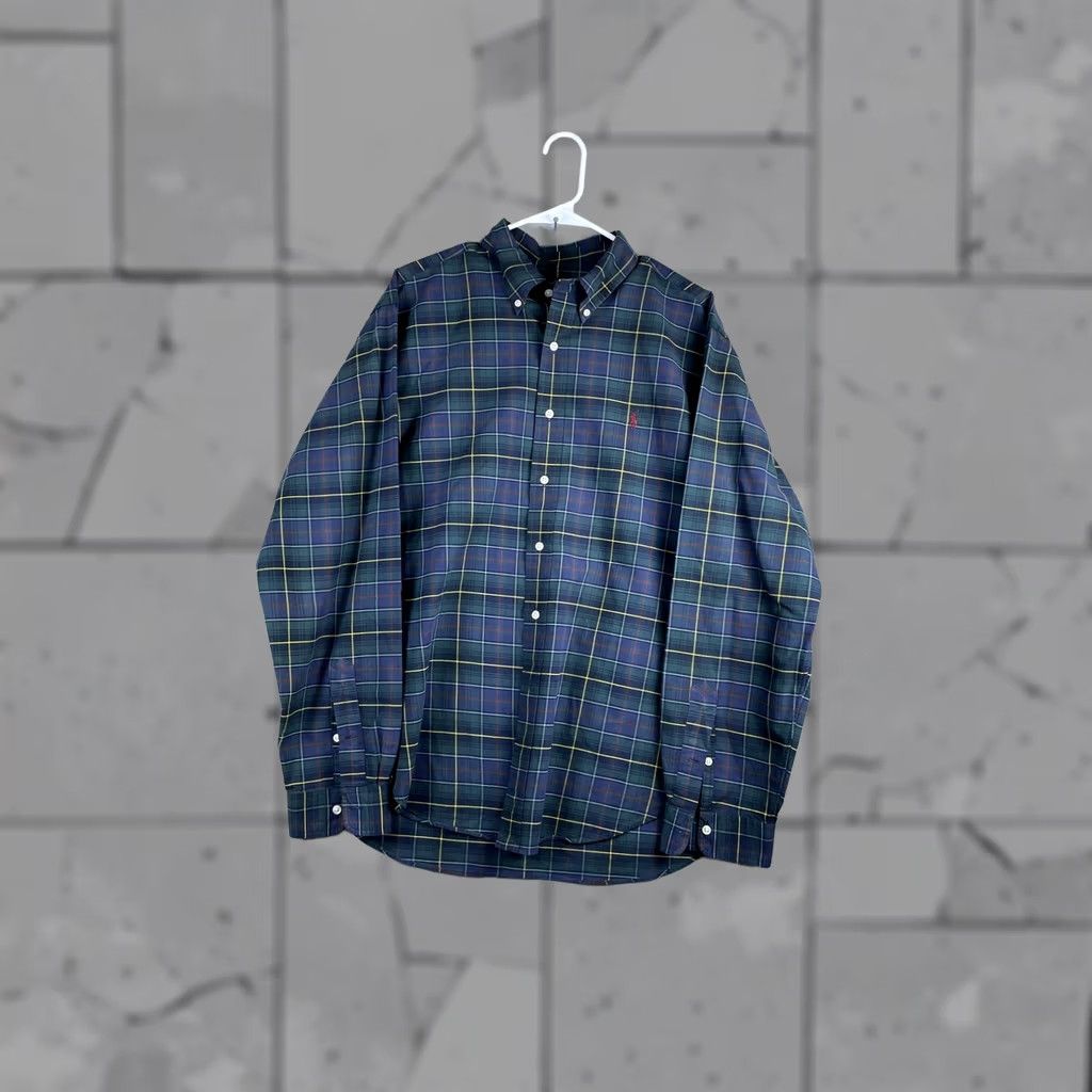 Ralph Lauren Ralph Lauren Shirt Mens XL Green Plaid Long Sleeve Button Front Classic Fit Size US XL / EU 56 / 4 - 1 Thumbnail