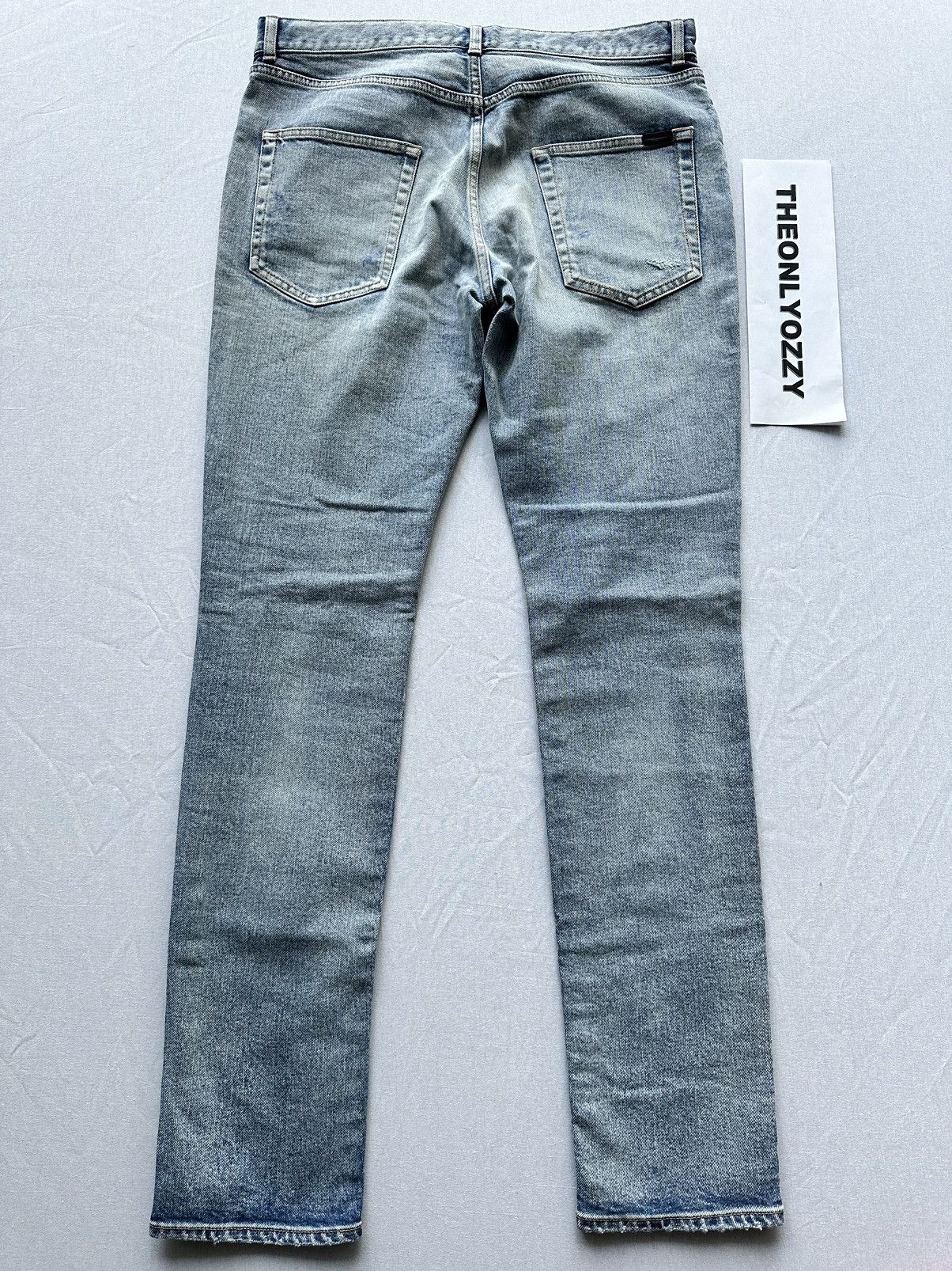 Saint Laurent Paris Saint Laurent Santa Monica Blue 5 Pocket Jeans D02 Skinny 33 Size US 33 - 5 Thumbnail